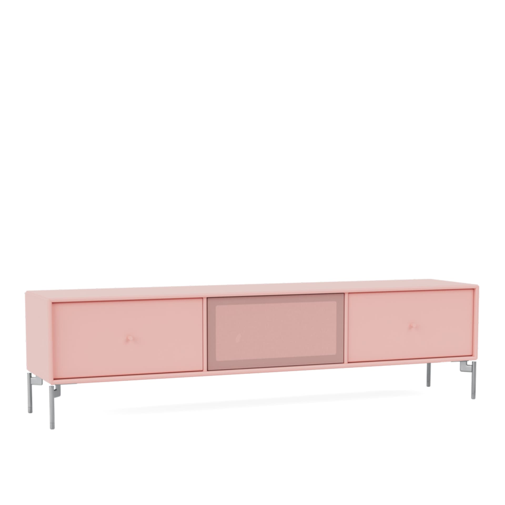 Montana - Octave V TV Bench 167-Ruby Matt Chrome - TV-benker - Peter J. Lassen - Rosa - Tre