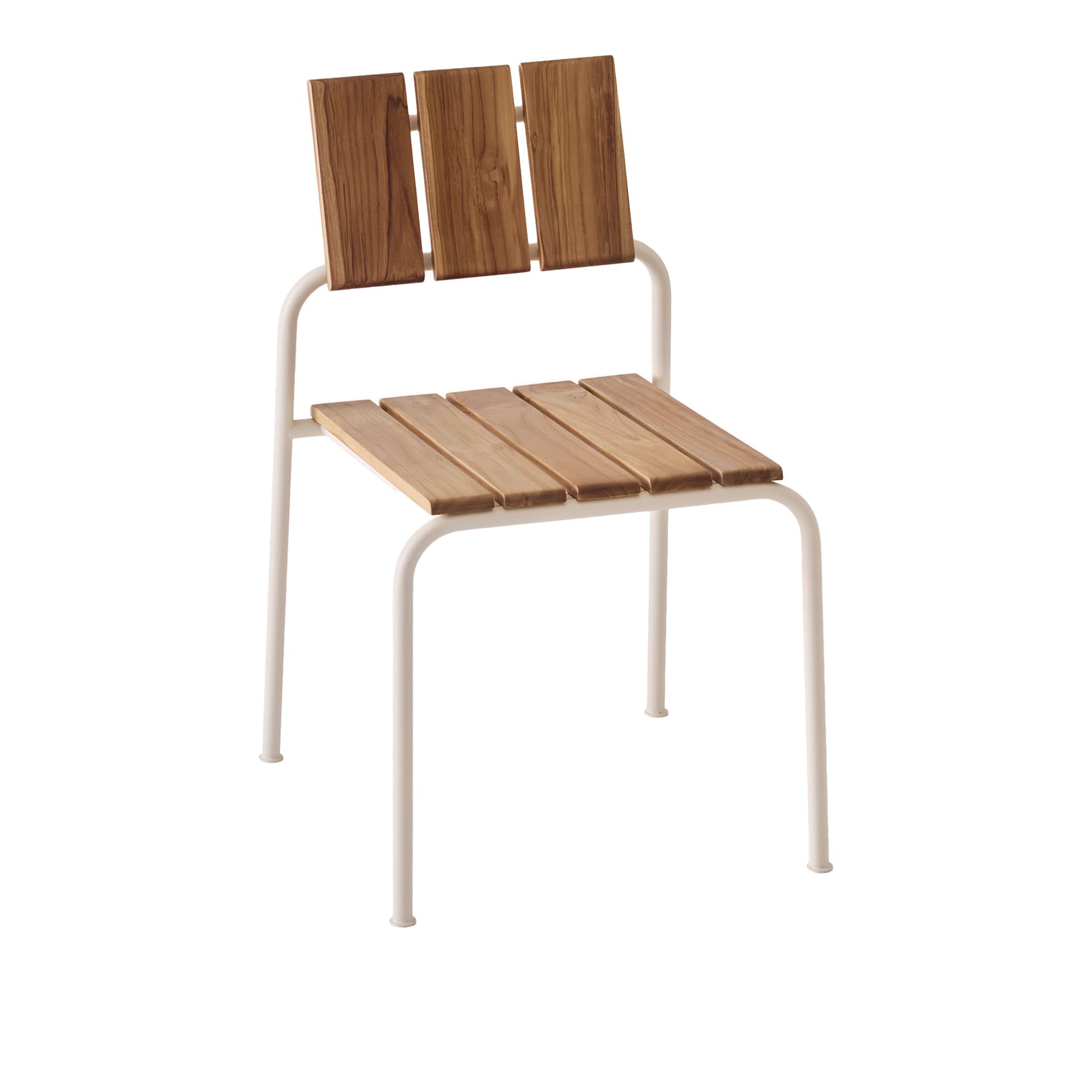 A Huseby - Kallio outdoor dining chair ivory - Utendørs spisebordstoler - Sami Kallio - Beige - Metall/Tre