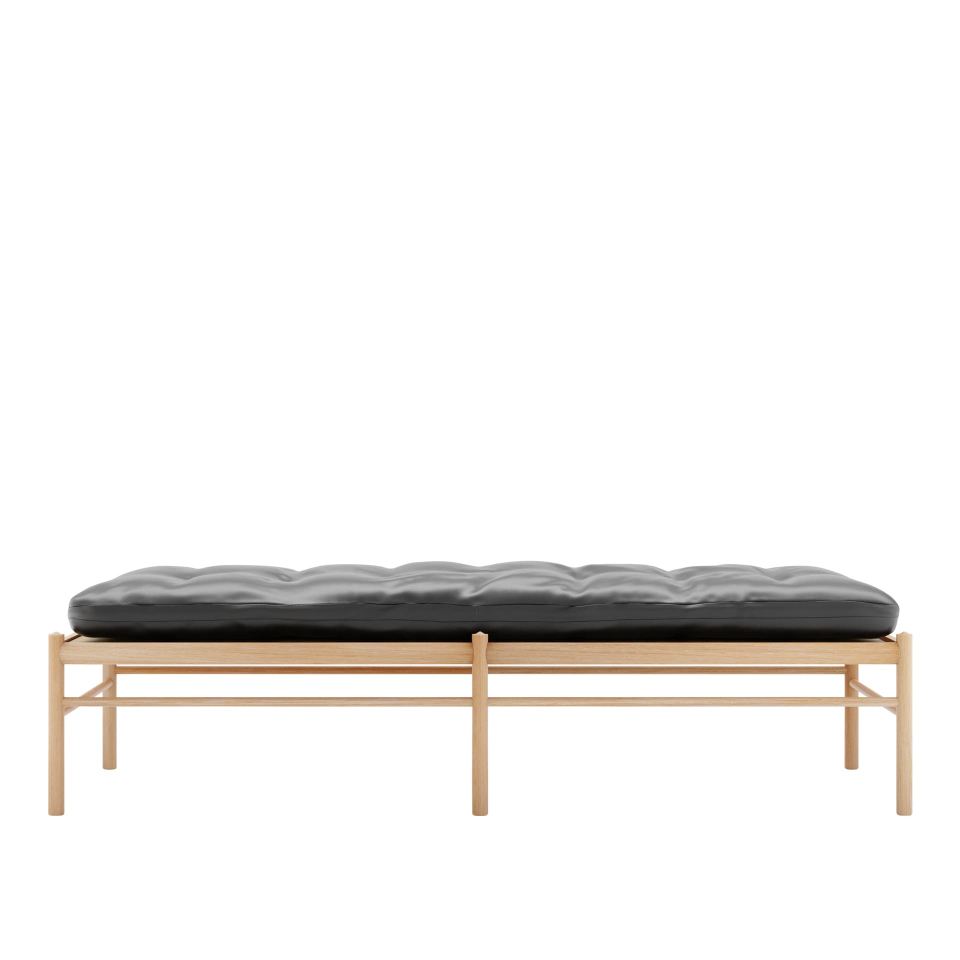 Carl Hansen - OW150, Oljad Ek, Lädergrupp B Thor - 301 - Dagsenger - Ole Wanscher - Svart