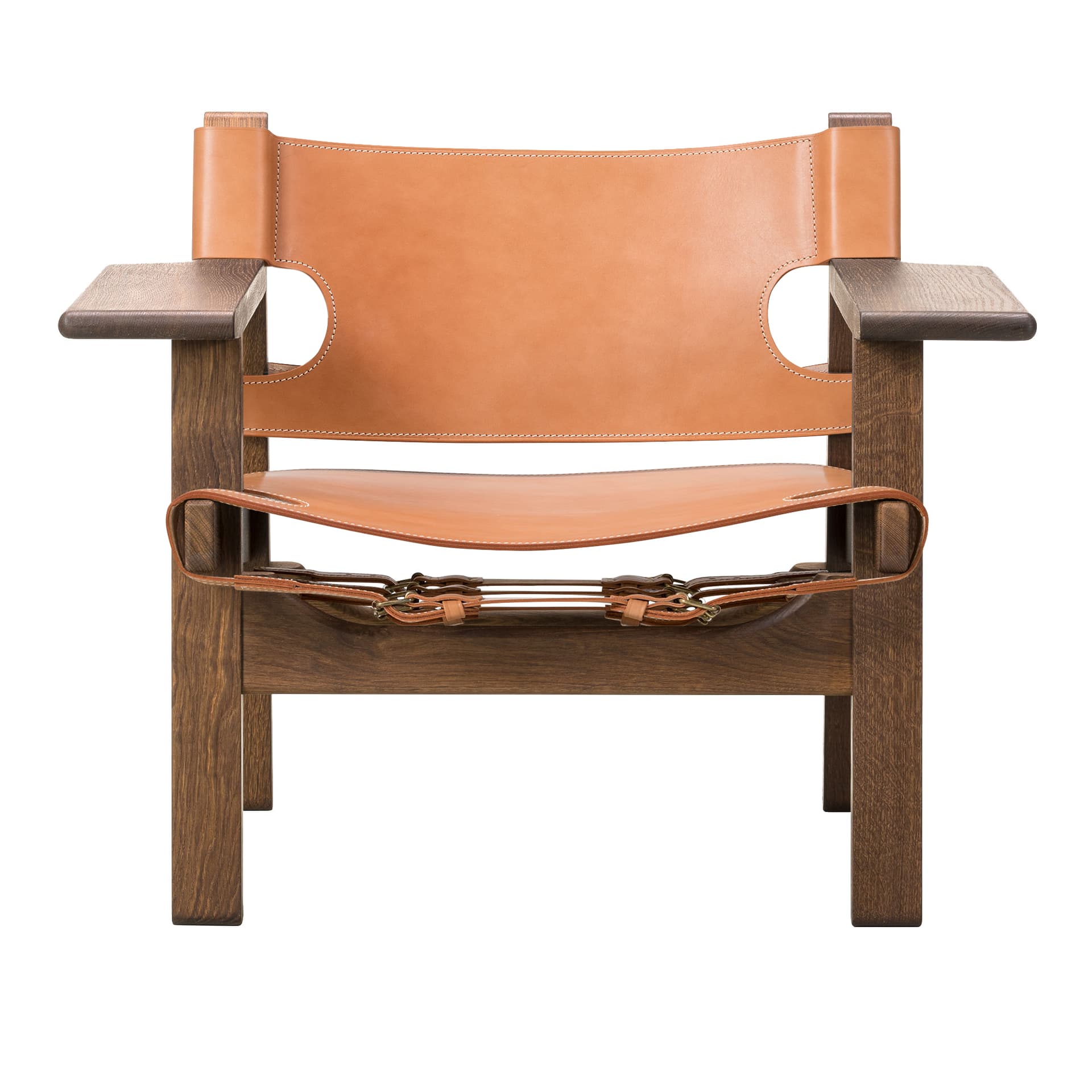 Fredericia Furniture - The Spanish Chair, Rökt ek, Natur läder - Lenestoler - Børge Mogensen - Beige - Lær/Tre
