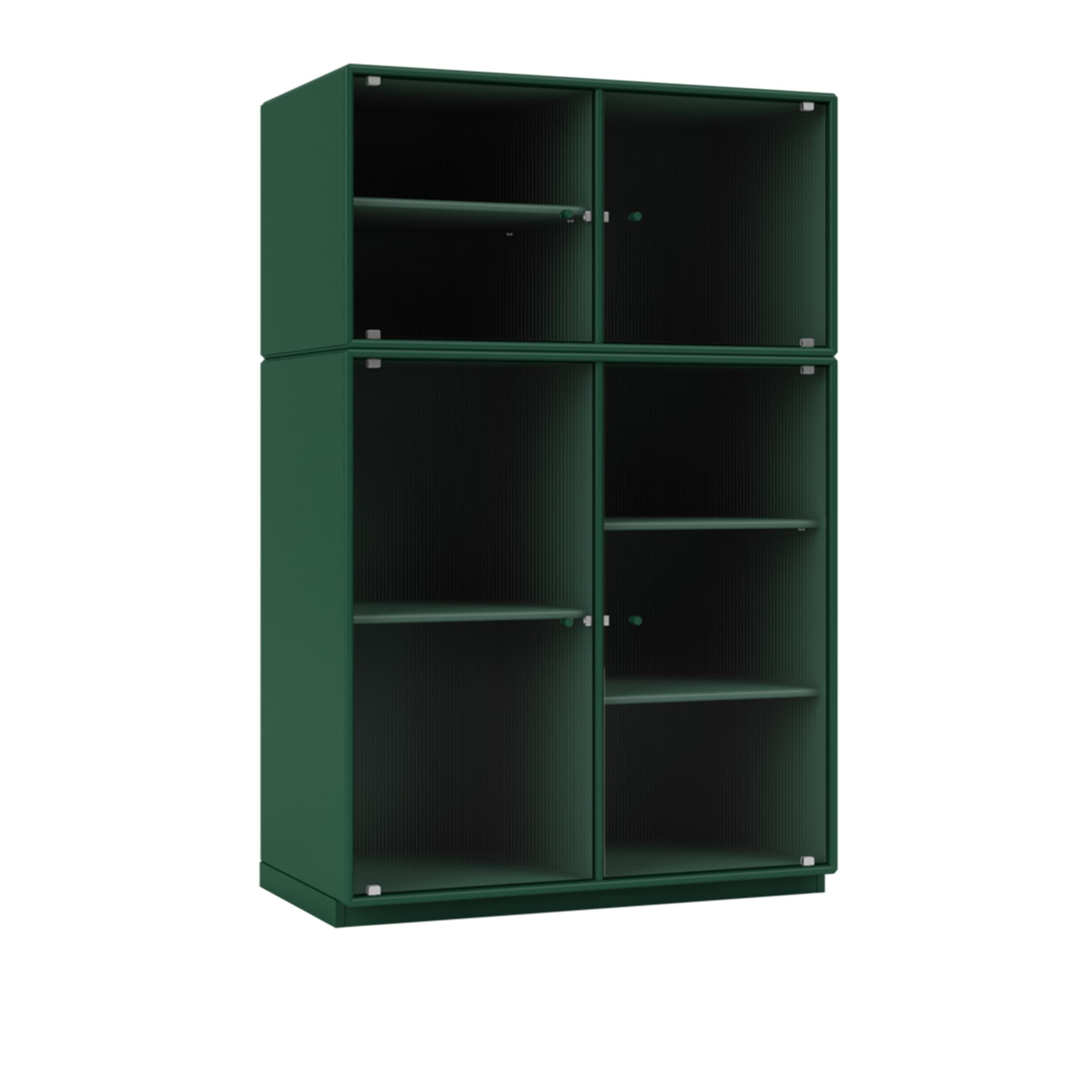 Montana - Ripple Iii – Vitrine Cabinet 136-Pine 06 Plinth 3 cm - Vitrineskap - Peter J. Lassen - Grønn - Tre