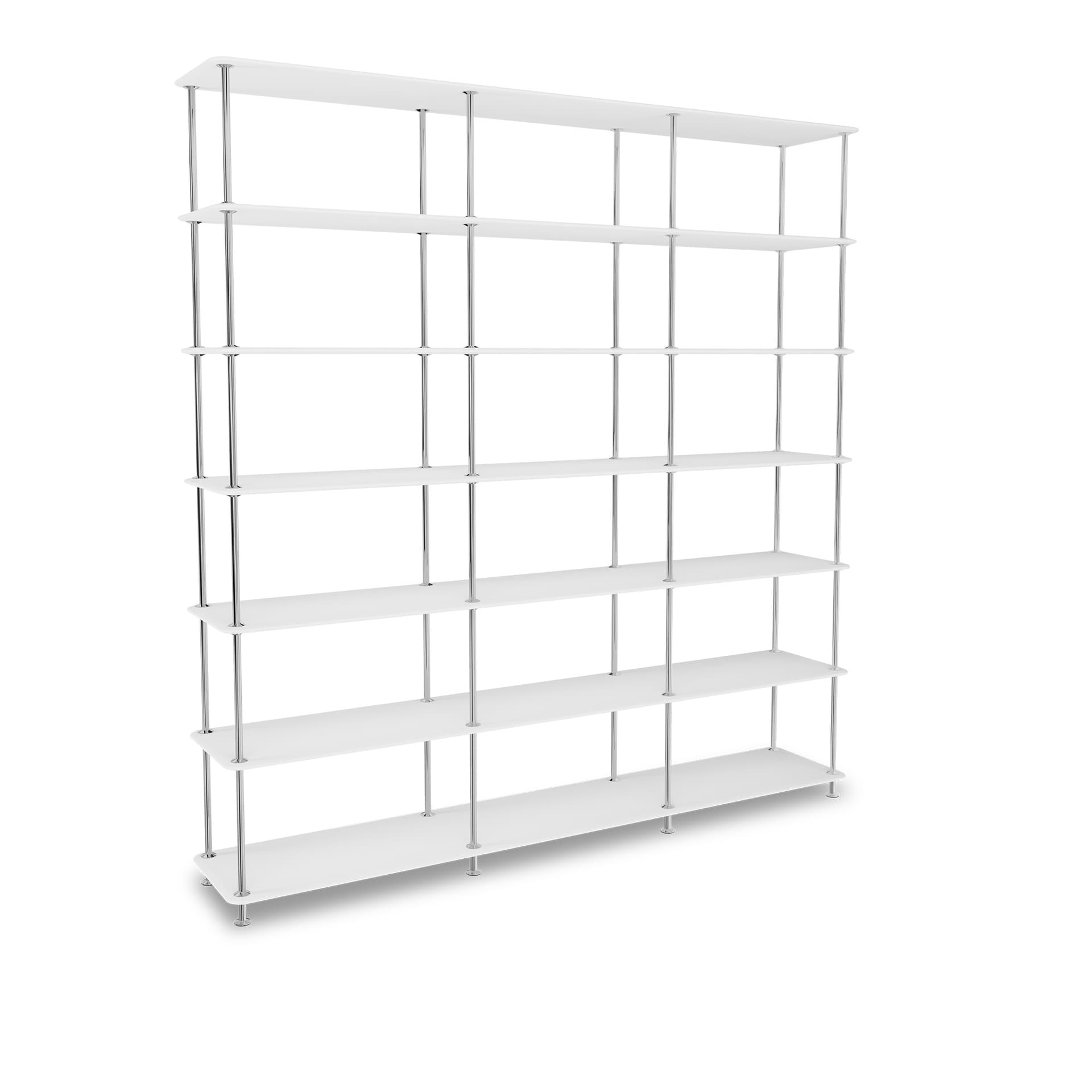 Montana - Montana Free 666000 214-Newwhitestructure 44C-Chrome - Hyller & Hyllesystem - Jakob Wagner - Hvit - Metall/Tre