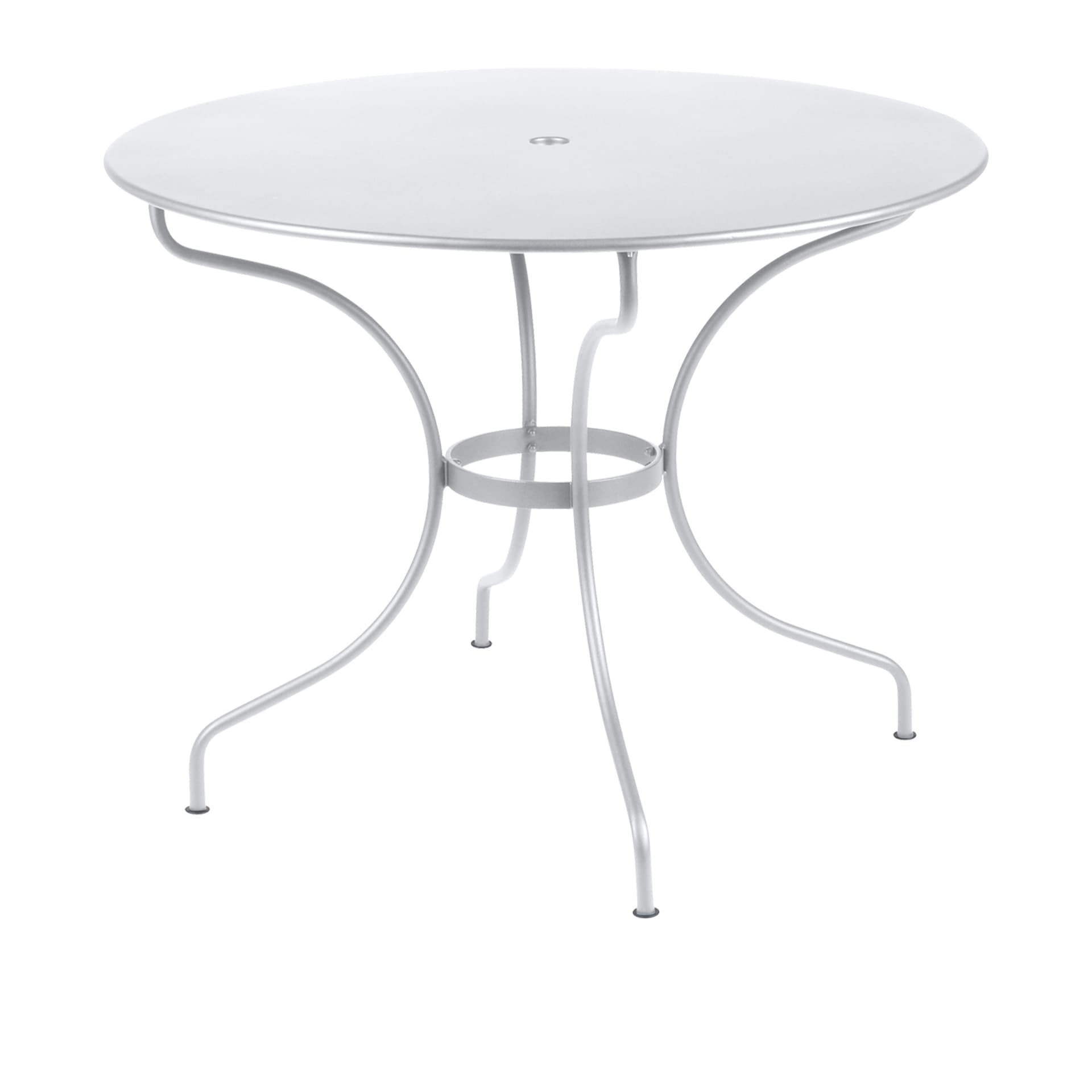 Fermob - Opéra Table Ø 96 cm, Cotton White - Utendørs spisebord - Studio Fermob - Hvit - Metall