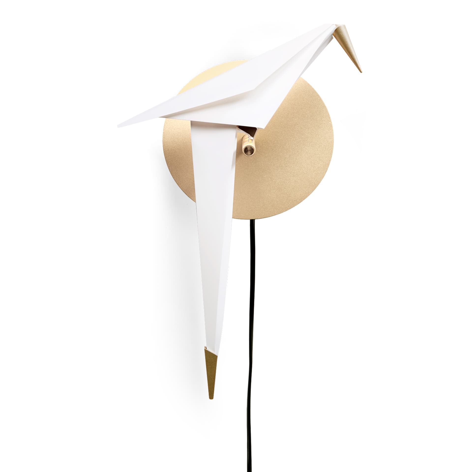 Moooi - Perch Light - Vägglampa, Liten - Vegglamper - Umut Yamac - Gull - Metall