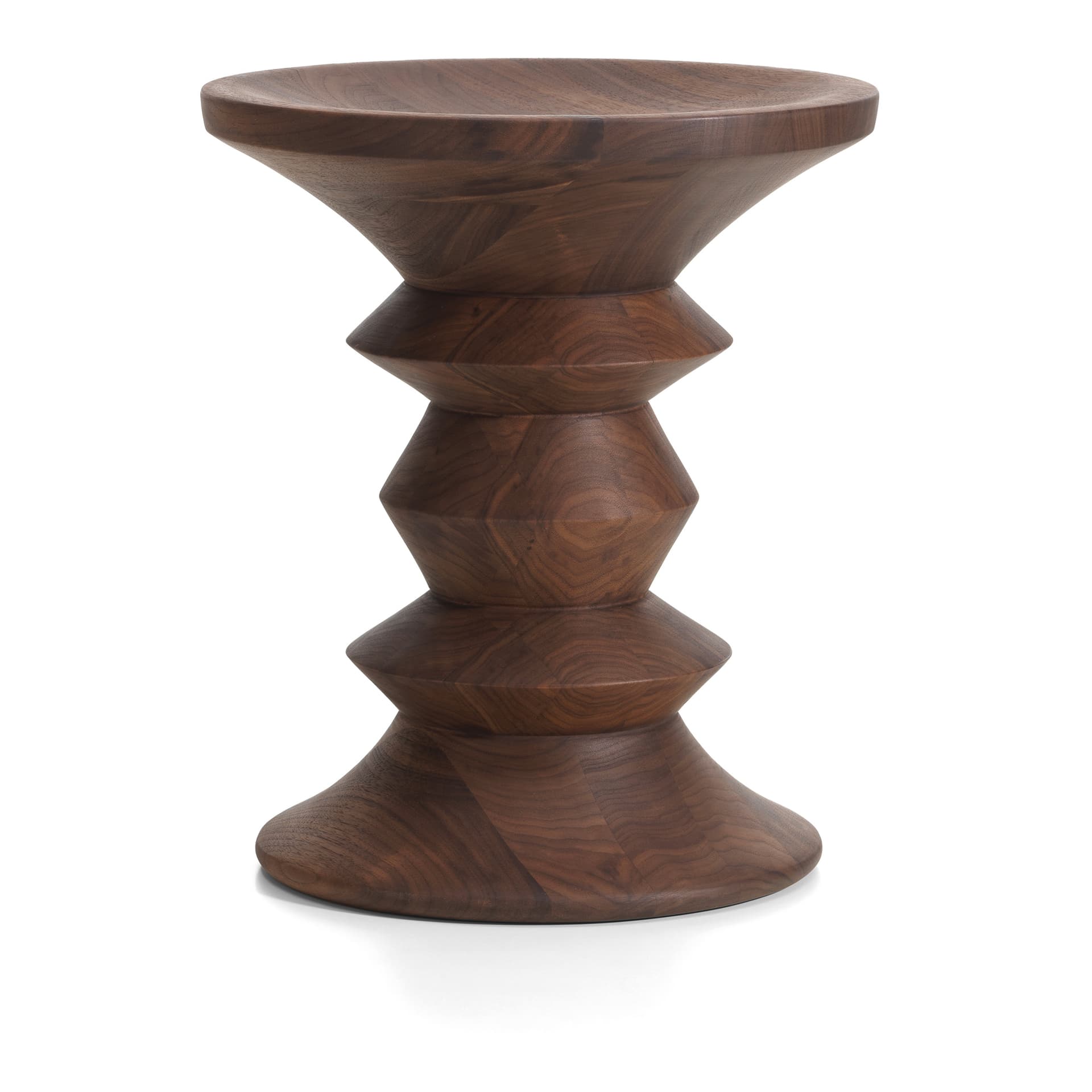 Vitra - Eames Stool, Model A Dark Walnut Hard Wax Oil - Krakker - Charles & Ray Eames