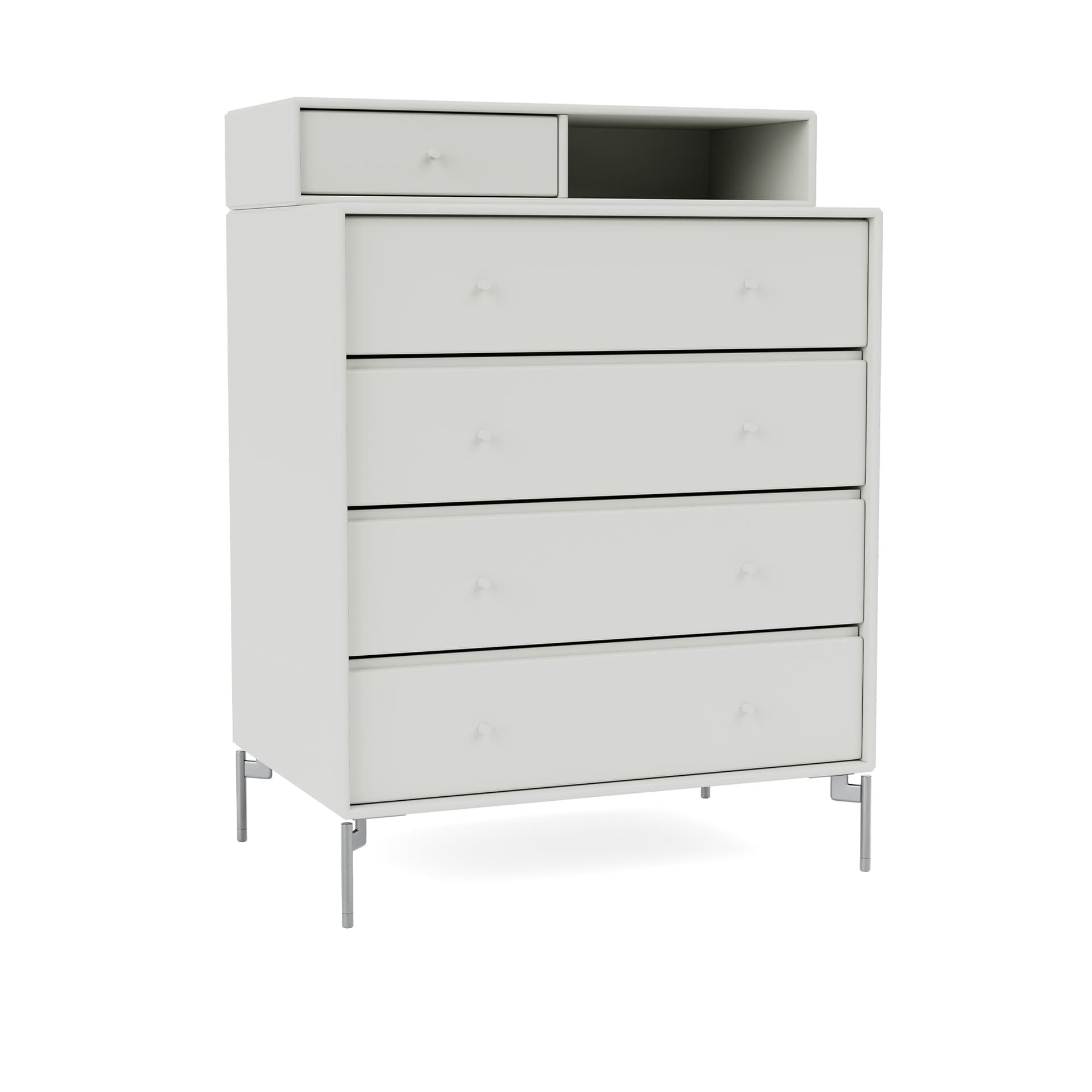 Montana - Keep Chest Of Drawers - Nordic / Matt Chrome Legs - Skjenker - Peter J. Lassen - Grå - Tre