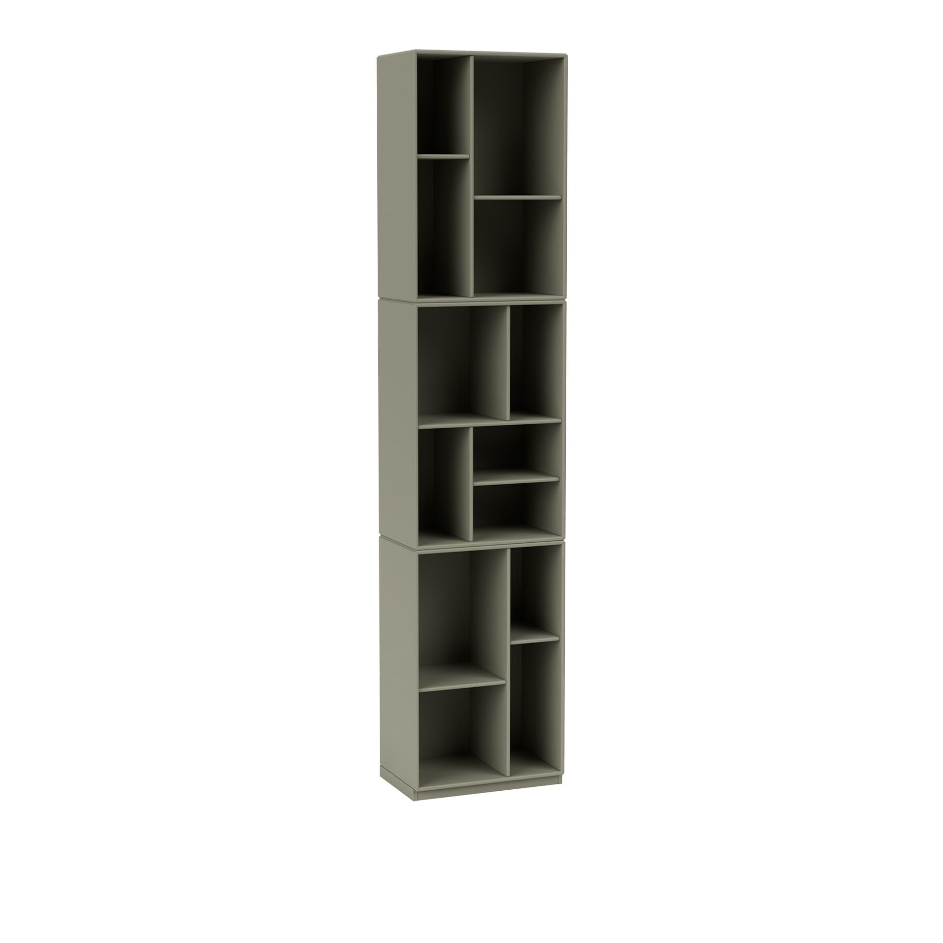 Montana - Loom Slim Bookcase 144-Fennel 06 Plinth 3 cm - Bokhyller - Peter J. Lassen - Grønn - Tre