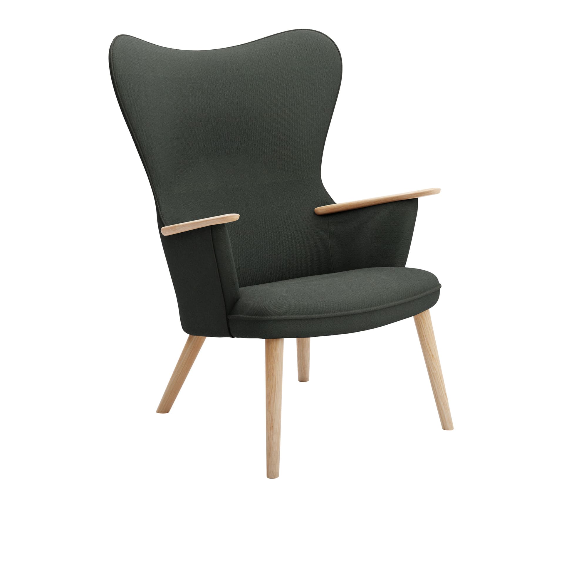 Carl Hansen - CH78 Mama Bear Fjord 991 - Lenestoler - Hans J. Wegner - Tre/Tekstilmateriale/Skum
