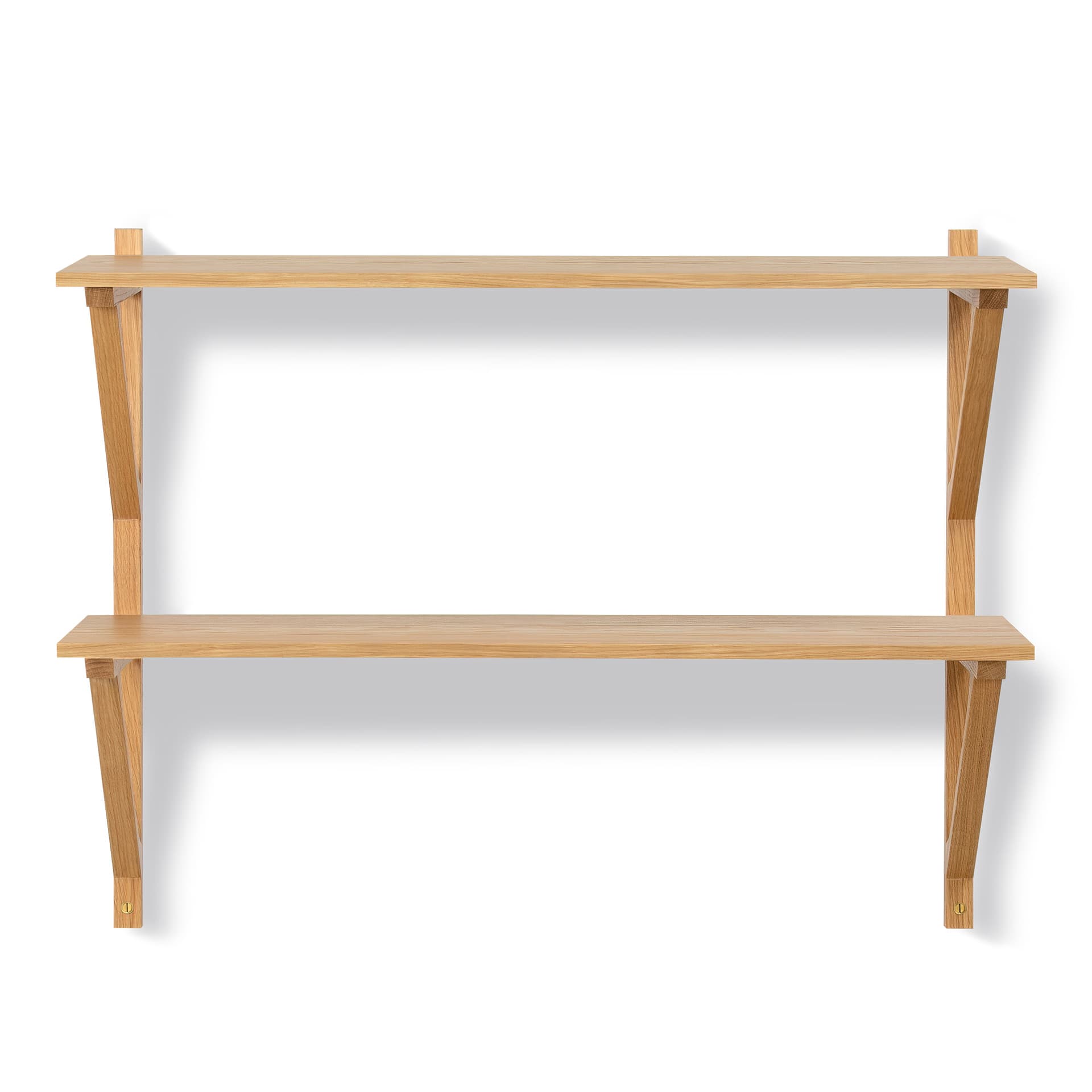 Fredericia Furniture - BM29 Shelf - 1 compartment - 2 shelves - DxWxH: 26x78x61 cm - Oak lacquer - Vegghyller - Børge Mogensen - Tre farget - Tre