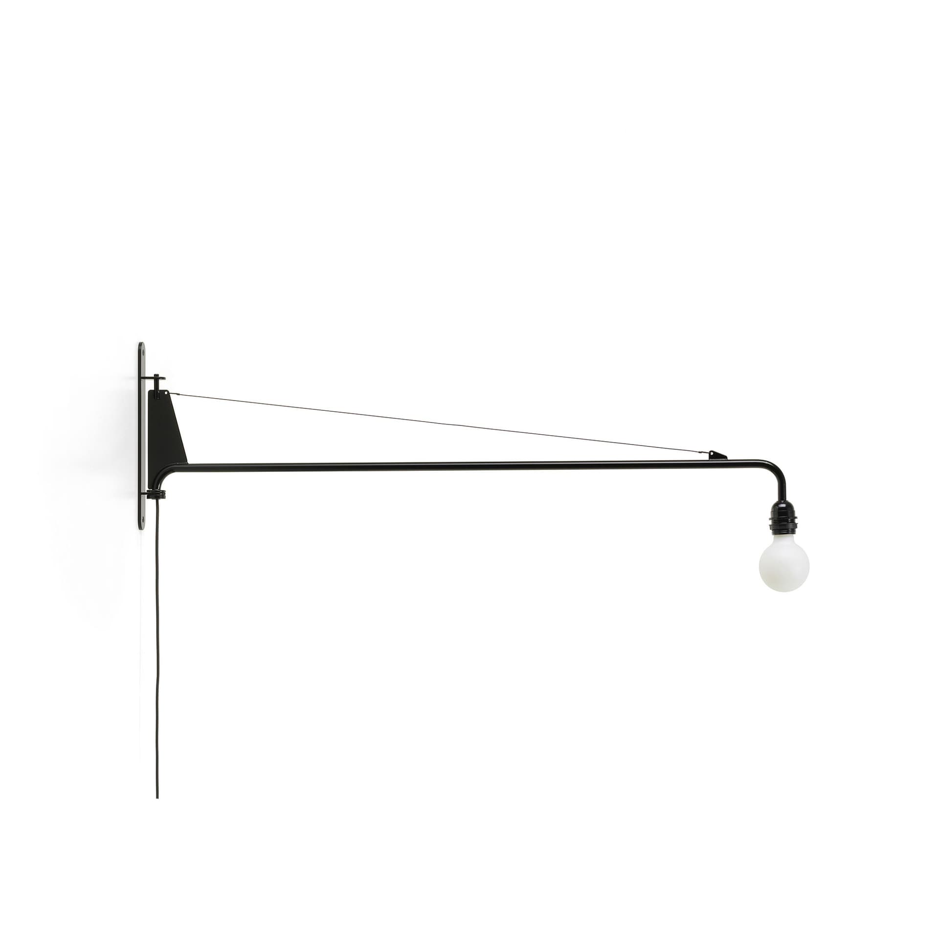 Petite Potence Vegglampe Svart Vitra - Stue - Metall