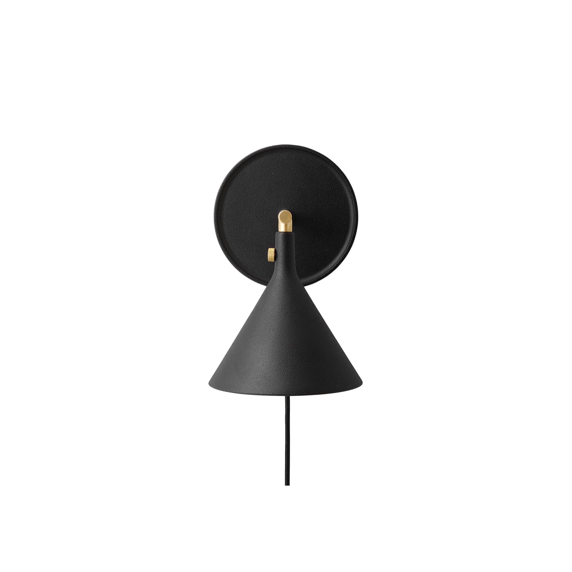 Audo Copenhagen - Cast Sconce LED-vegglampe, svart, støpsel, dimbar Audo
