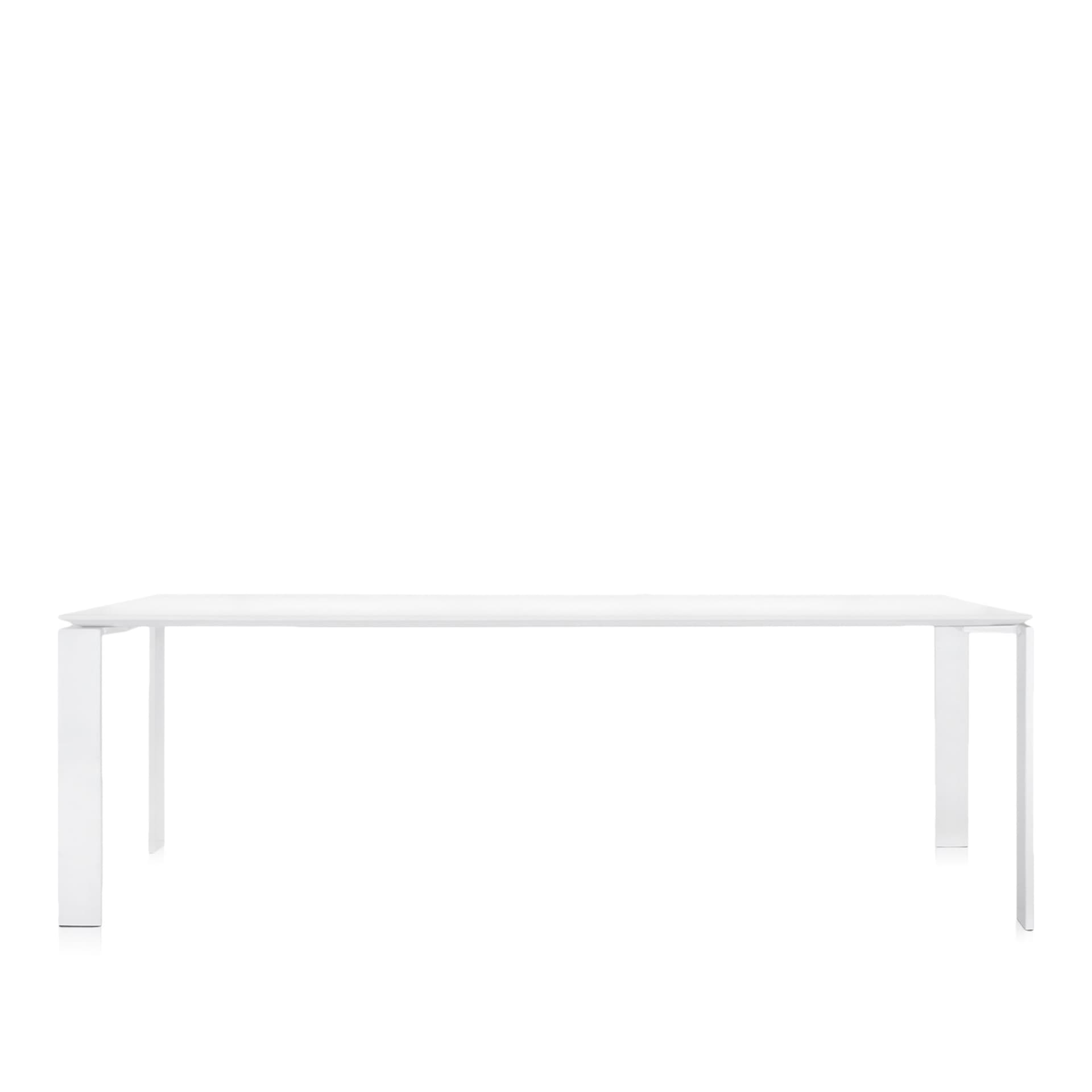 Kartell - Four Outdoor Table 5524 223 cm - Utendørs spisebord - Ferrucio Laviani - Hvit - Metall