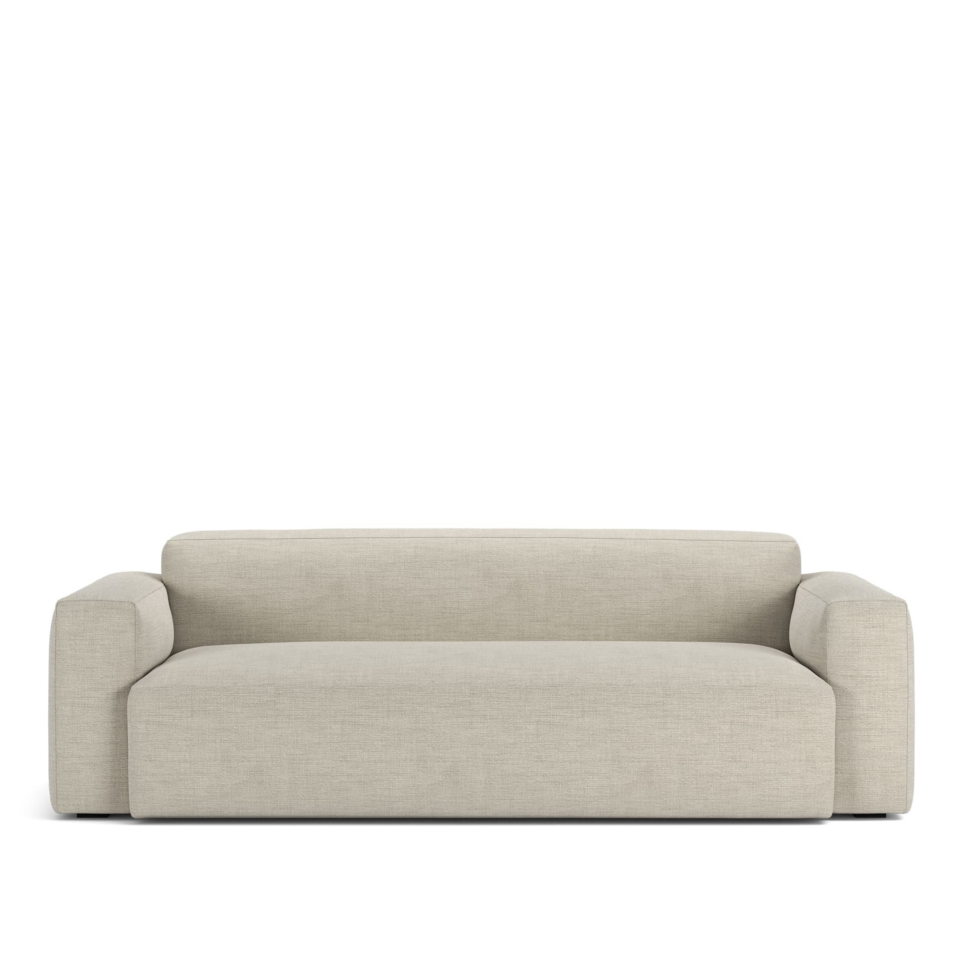NOGA - Brick 2,5-Seater Sofa Sienna 102 Fixed Upholstery - Sofaer - Beige - Ned/Metall/Tre/Tekstilmateriale