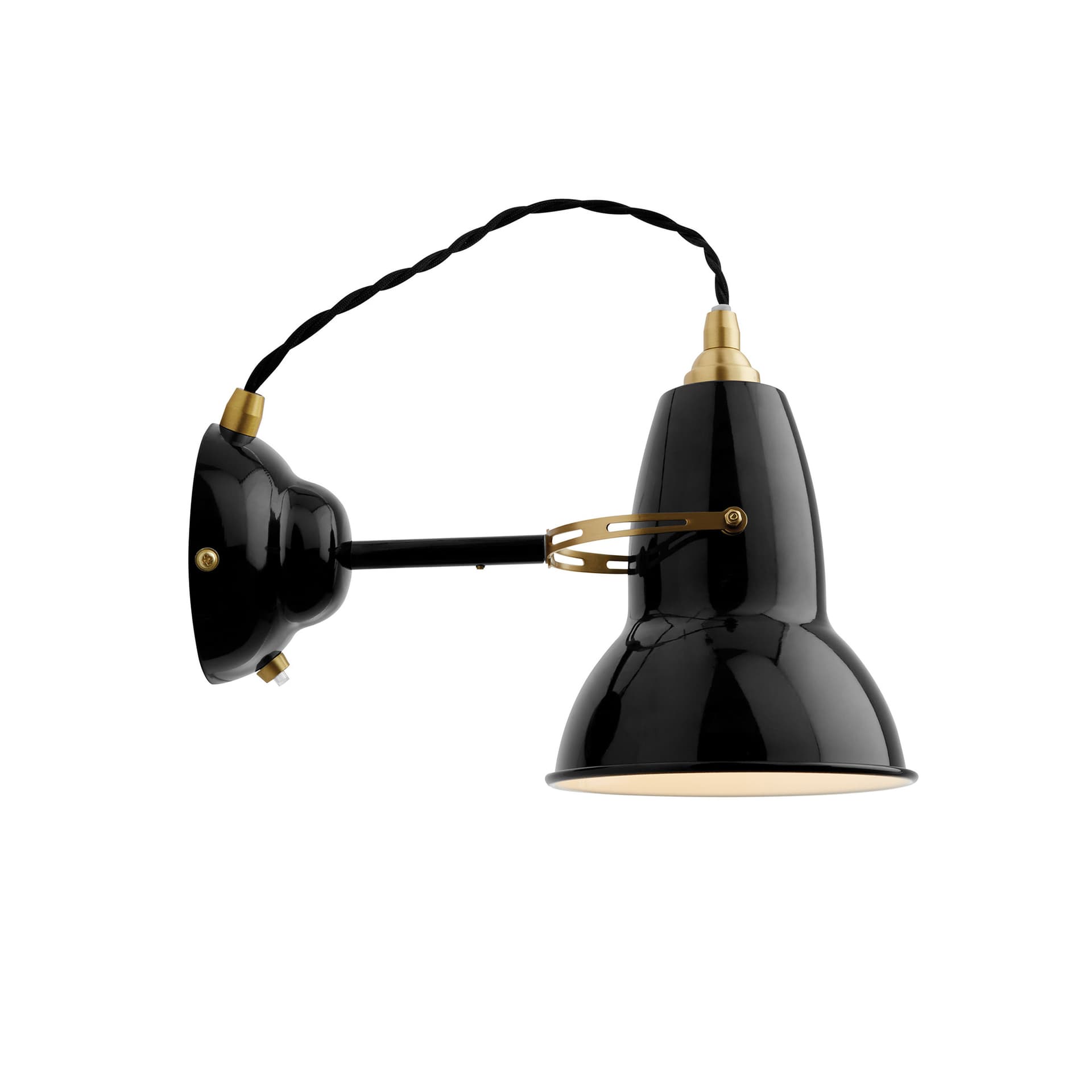 Anglepoise - Original 1227 Brass Vegglampe Jet Black
