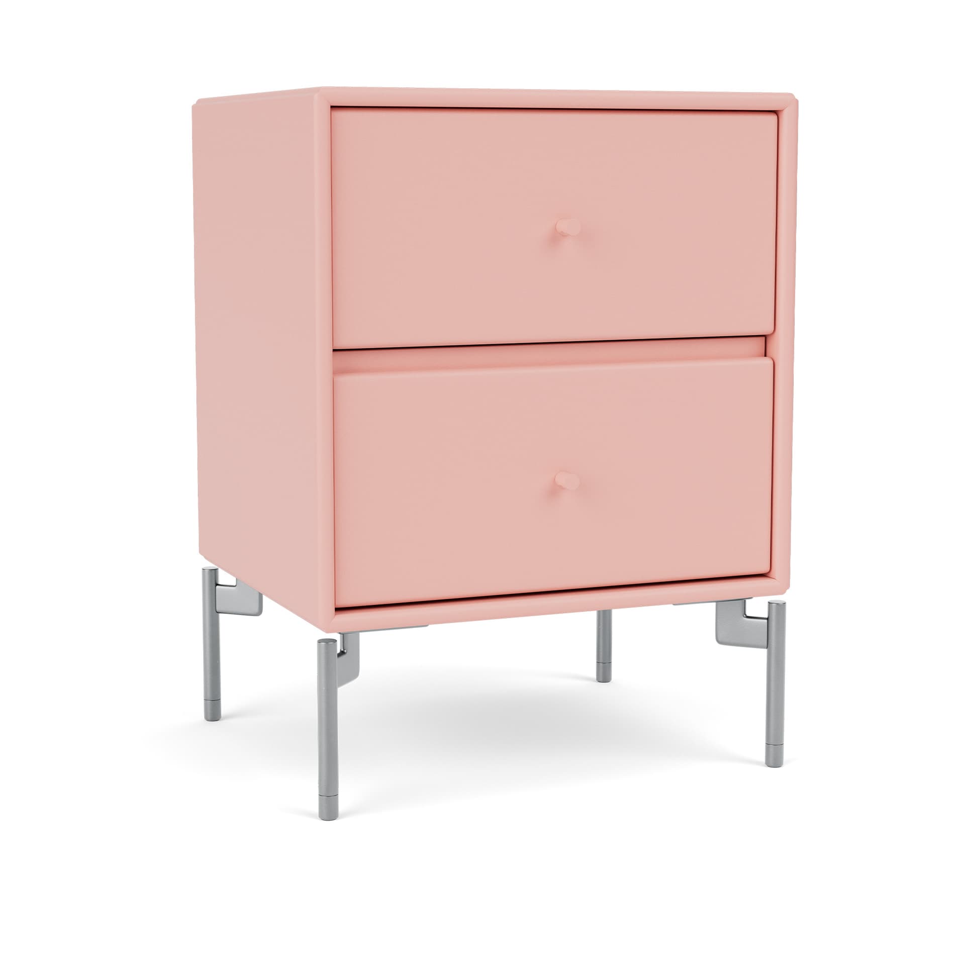 Montana - Drift Drawer Module 167-Ruby Matt Chrome - Nattbord - Peter J. Lassen - Rosa - Tre