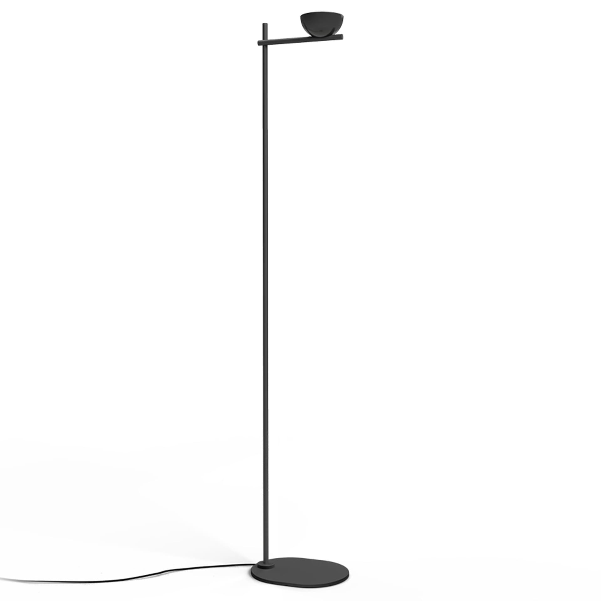 Stilnovo - Nido gulvlampe polished black / textured black - Leselamper - Svart - Metall