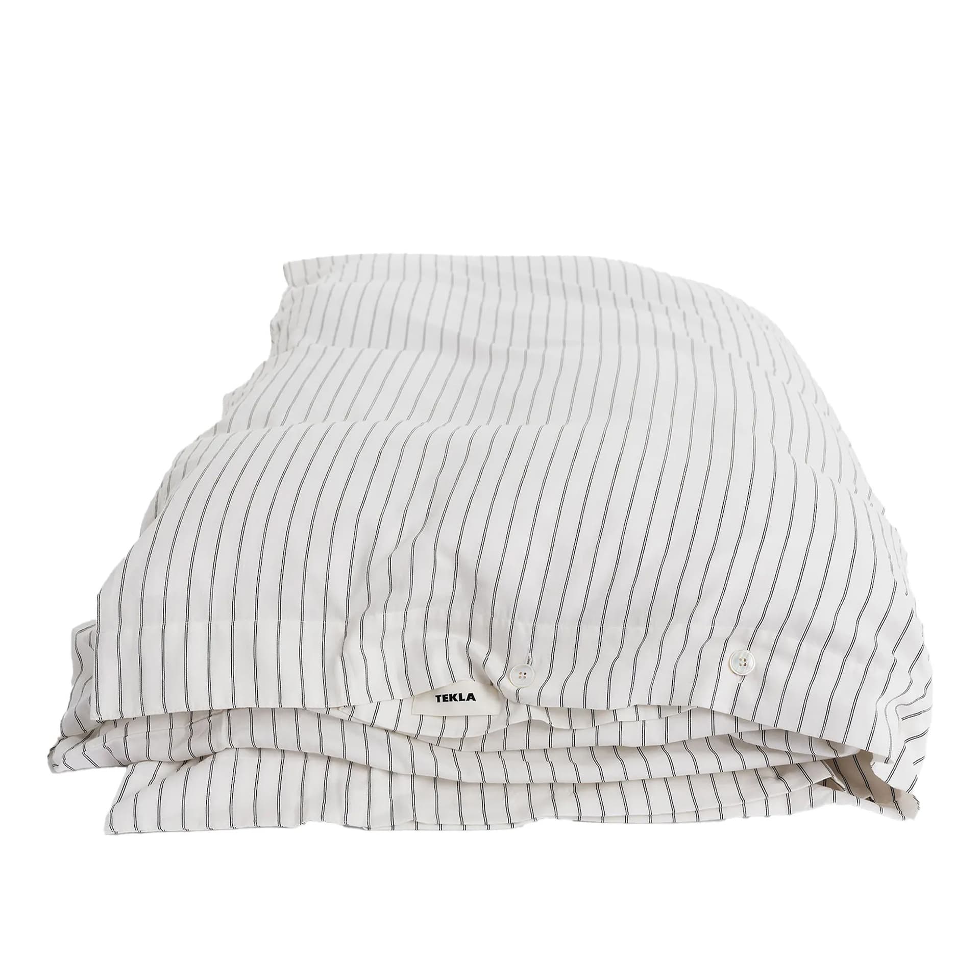 Tekla - Sateen Duvet Cover 220 x 220 cm Satin Stripes - Dynetrekk - Flerfarget - Bomull