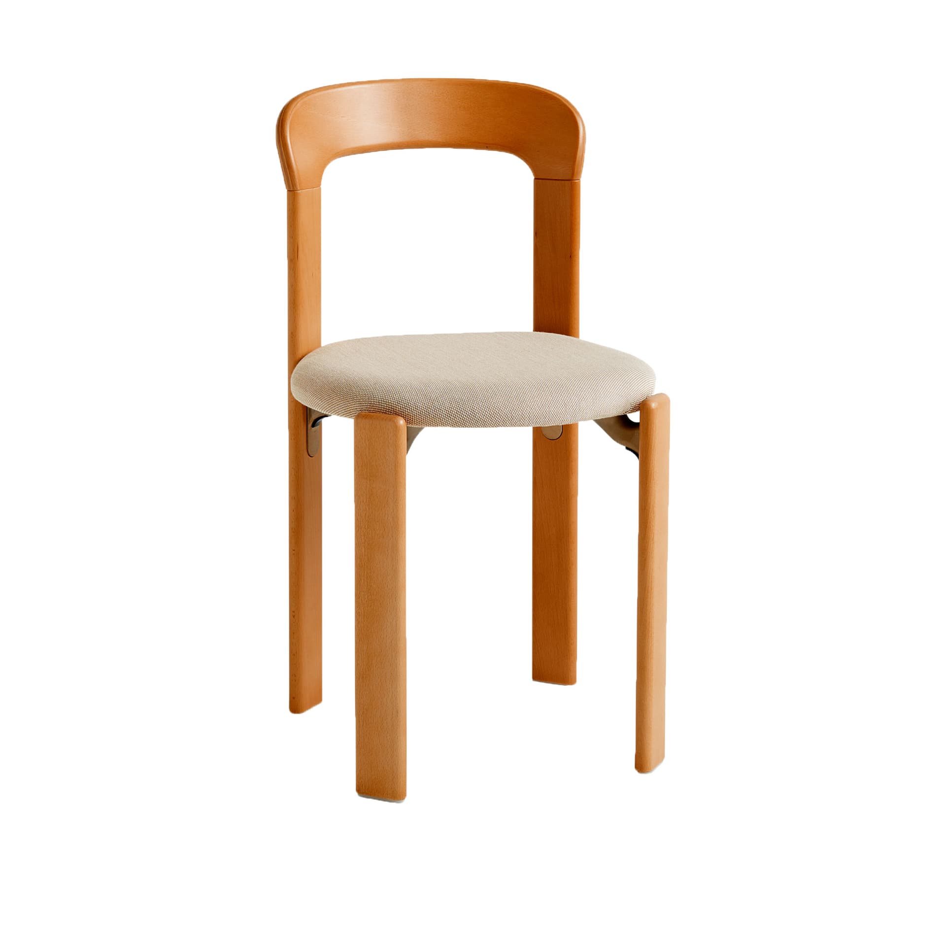 HAY - Rey Chair - Golden waterbased lacquered beech, seat upholstery Steelcut Trio 213 REY22 - Spisestoler - Bruno Rey - Tre farget - Tre