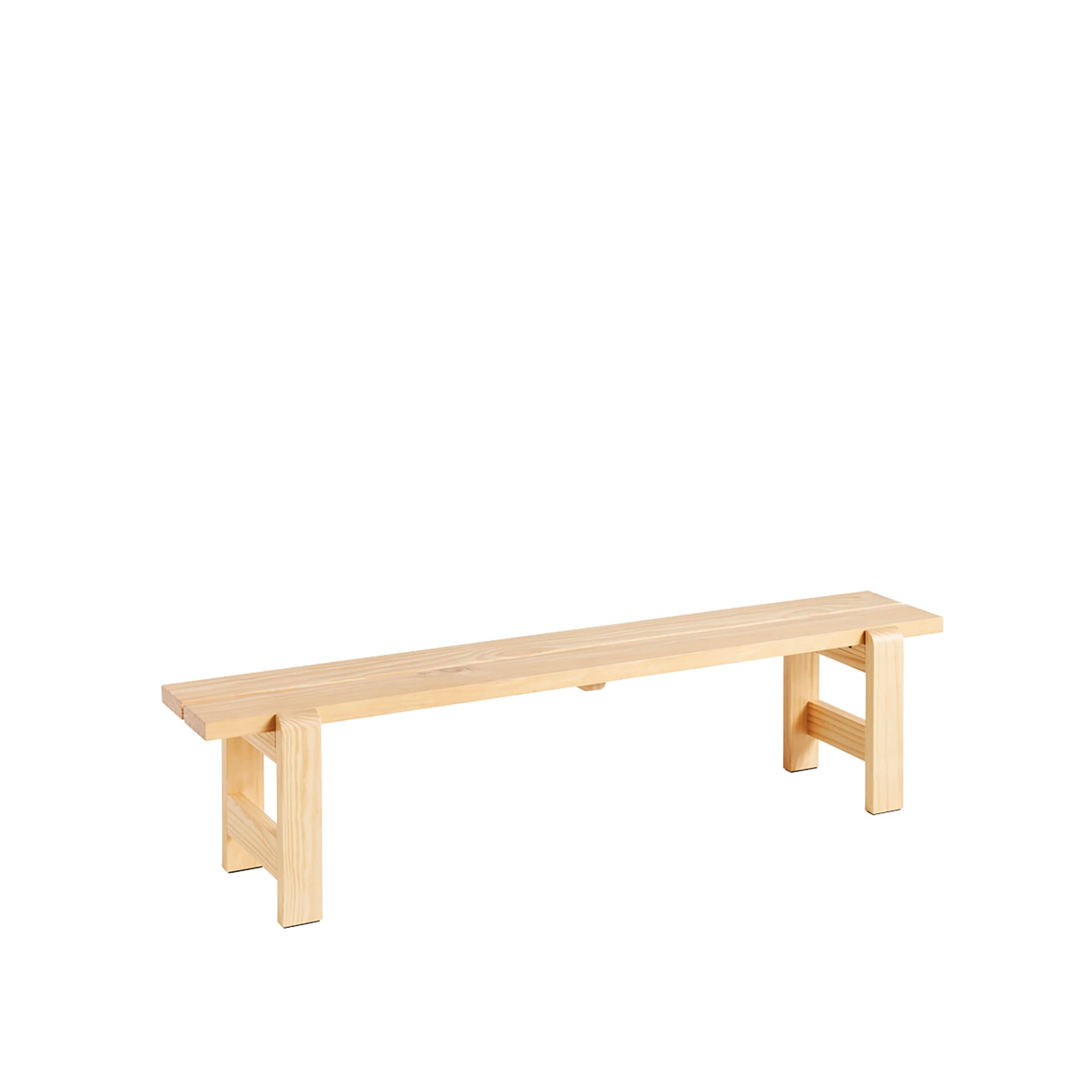 HAY - Weekday Bench 190x32 cm / Water-Based Lacquer pinewood - Hagebenker & sofaer - Hannes & Fritz - Tre farget - Tre