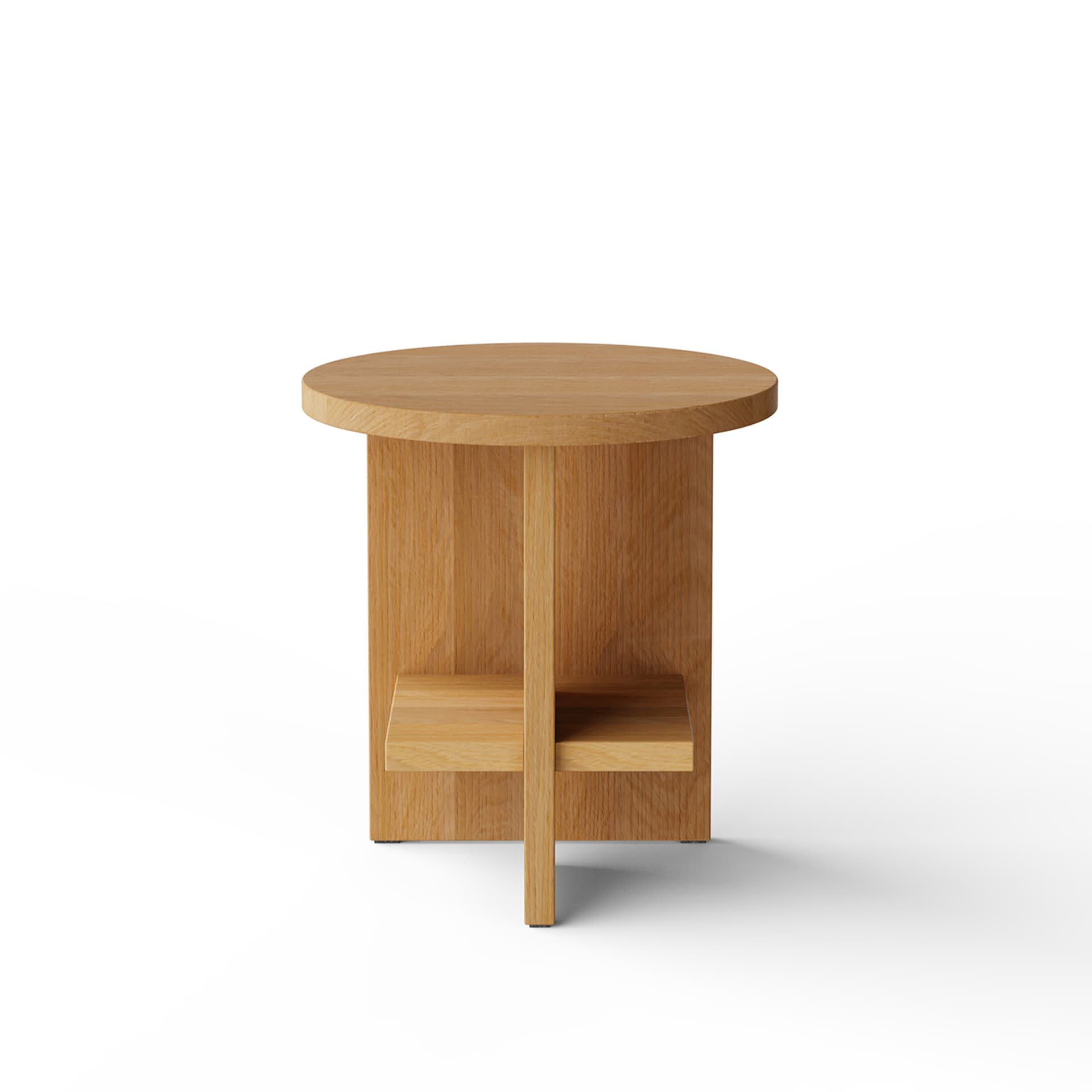 NINE - Tee - Side Table Round Oak - Småbord & sidebord - Matteo Fogale - Tre farget - Tre