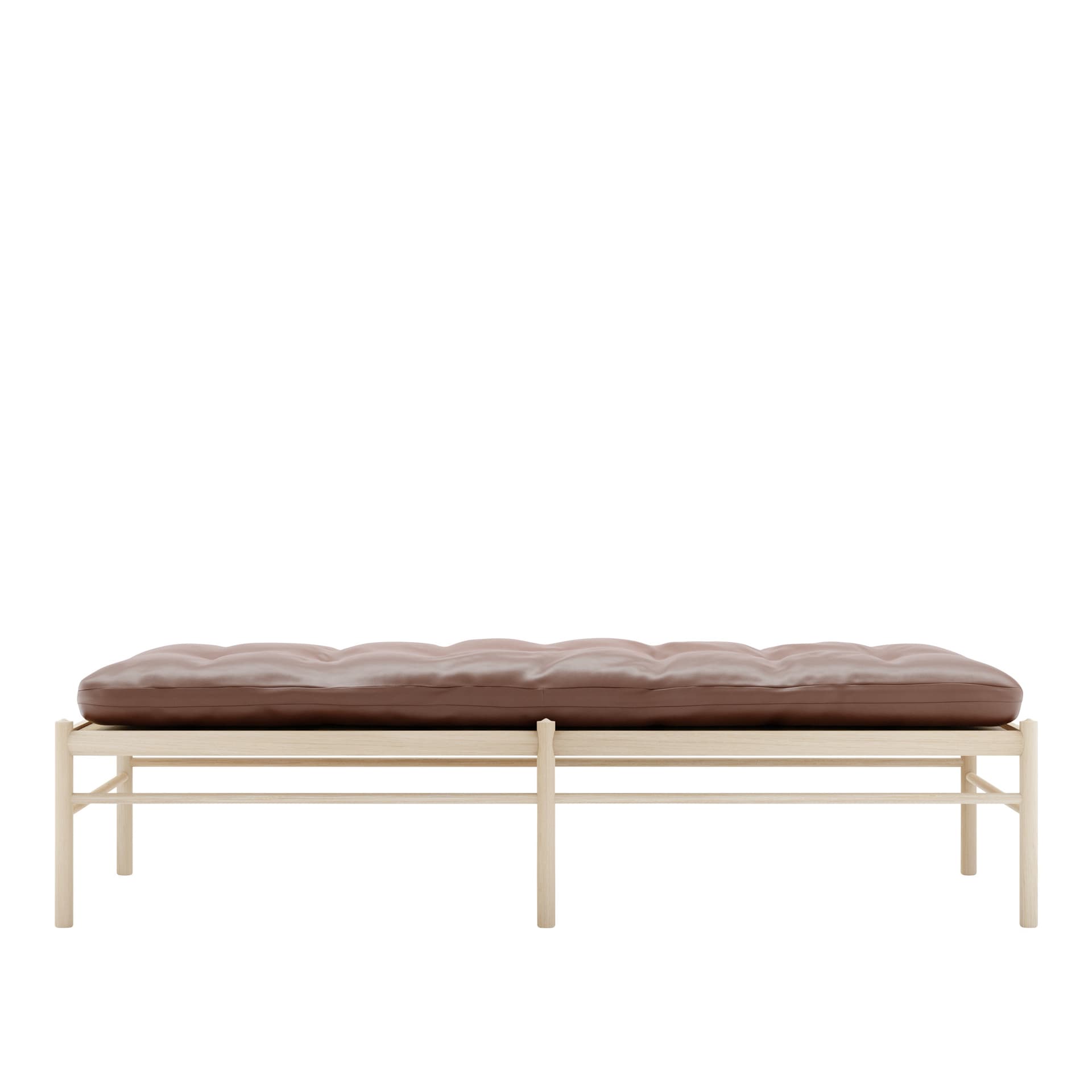 Carl Hansen - OW150, Tvålad Ek, Lädergrupp C Sif - 92 - Dagsenger - Ole Wanscher - Brun