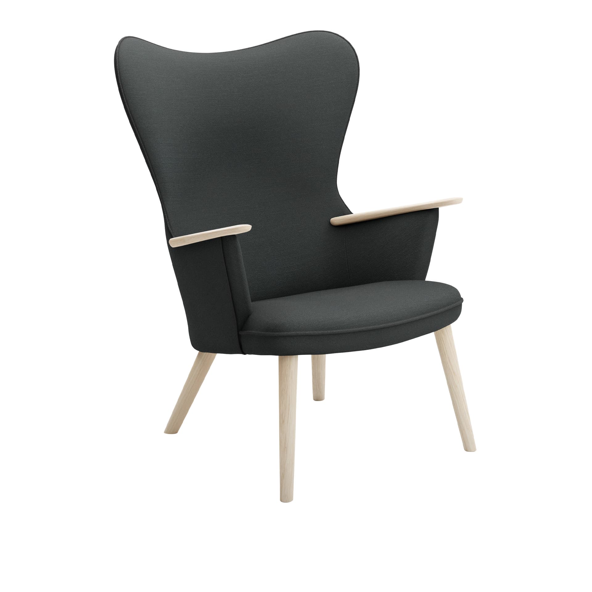 Carl Hansen - CH78 Fåtölj, Tvålad Ek, Tyggrupp 3 Fiord 0191 - Lenestoler - Hans J. Wegner