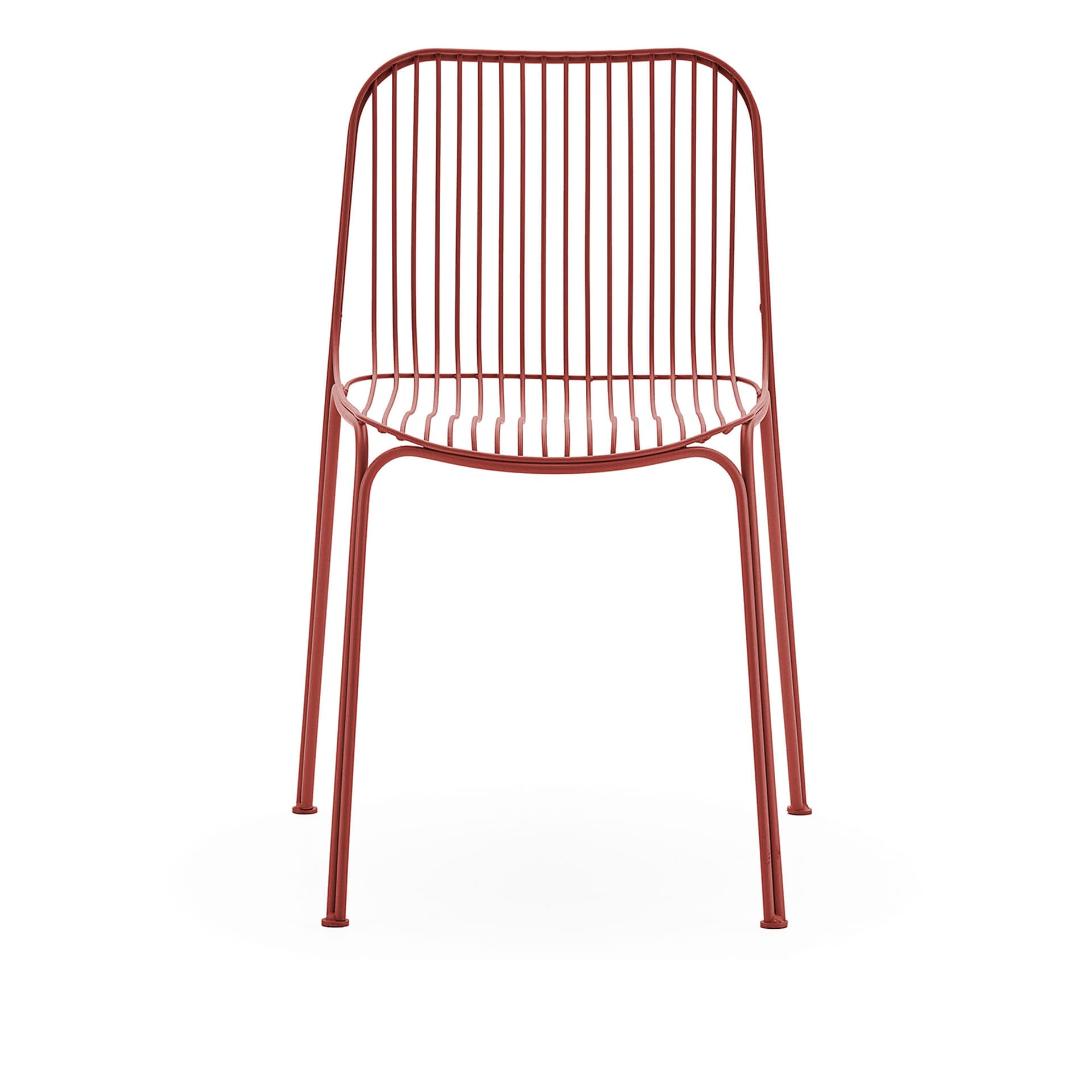 Kartell - Hiray Sedia Rust - Utendørs spisebordstoler - Ludovica + Roberto Palomba - Brun - Metall