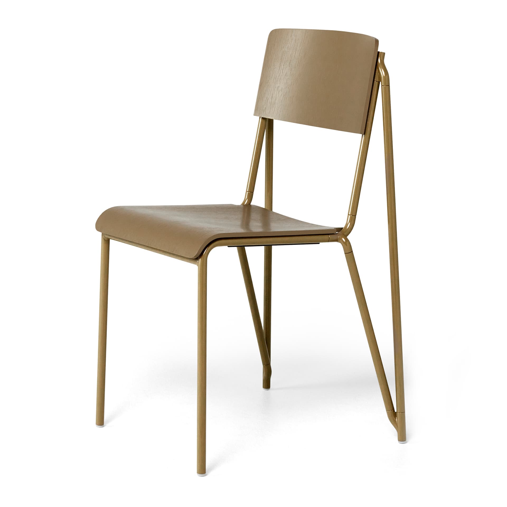 HAY - Petit Standard Clay Stained Oak / Clay Powder Coated Steel - Spisestoler - Daniel Rybakken - Brun - Metall/Tre