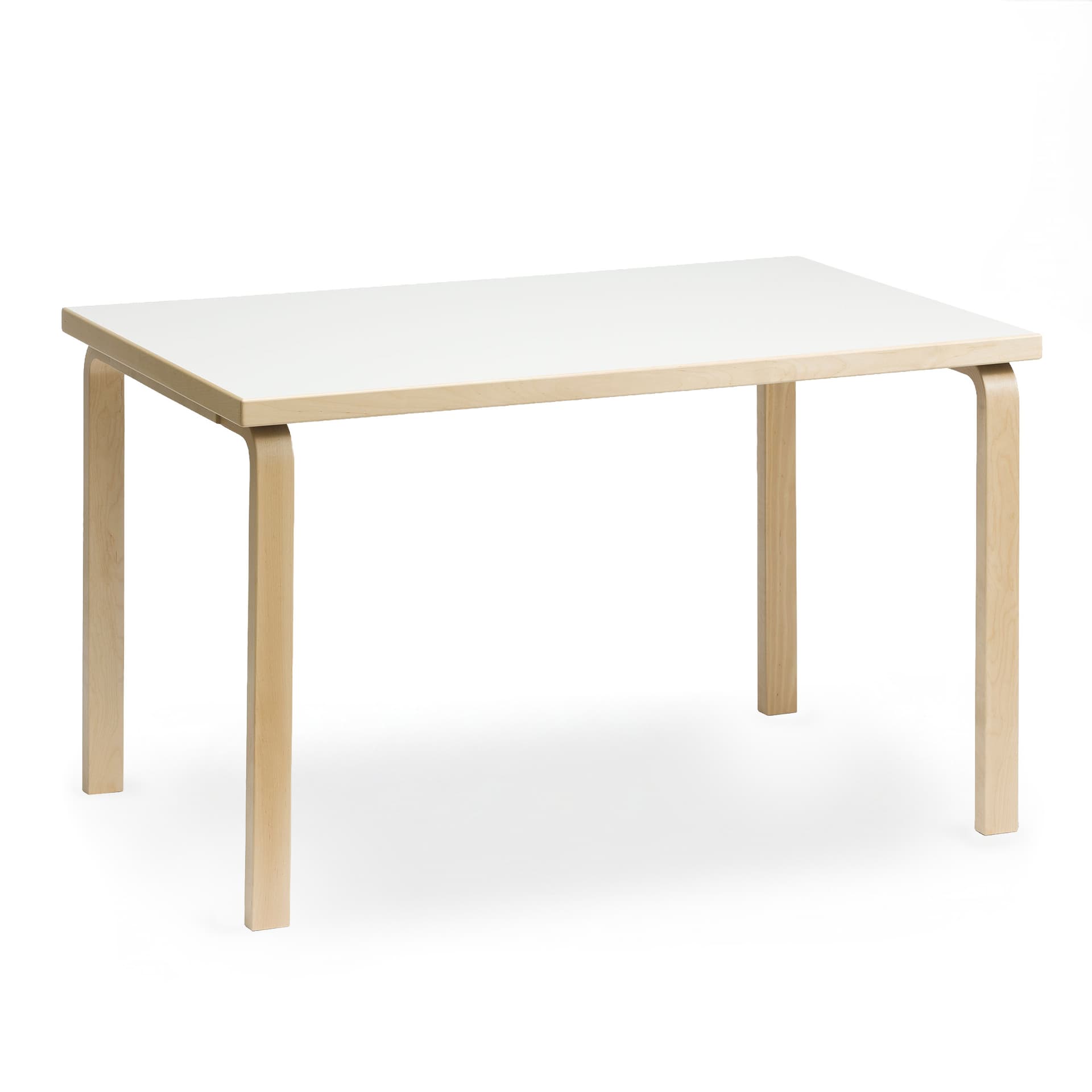 Artek - Aalto Bord 81B, Vit laminat, Klarlackad - Spisebord - Alvar Aalto - Hvit - Tre