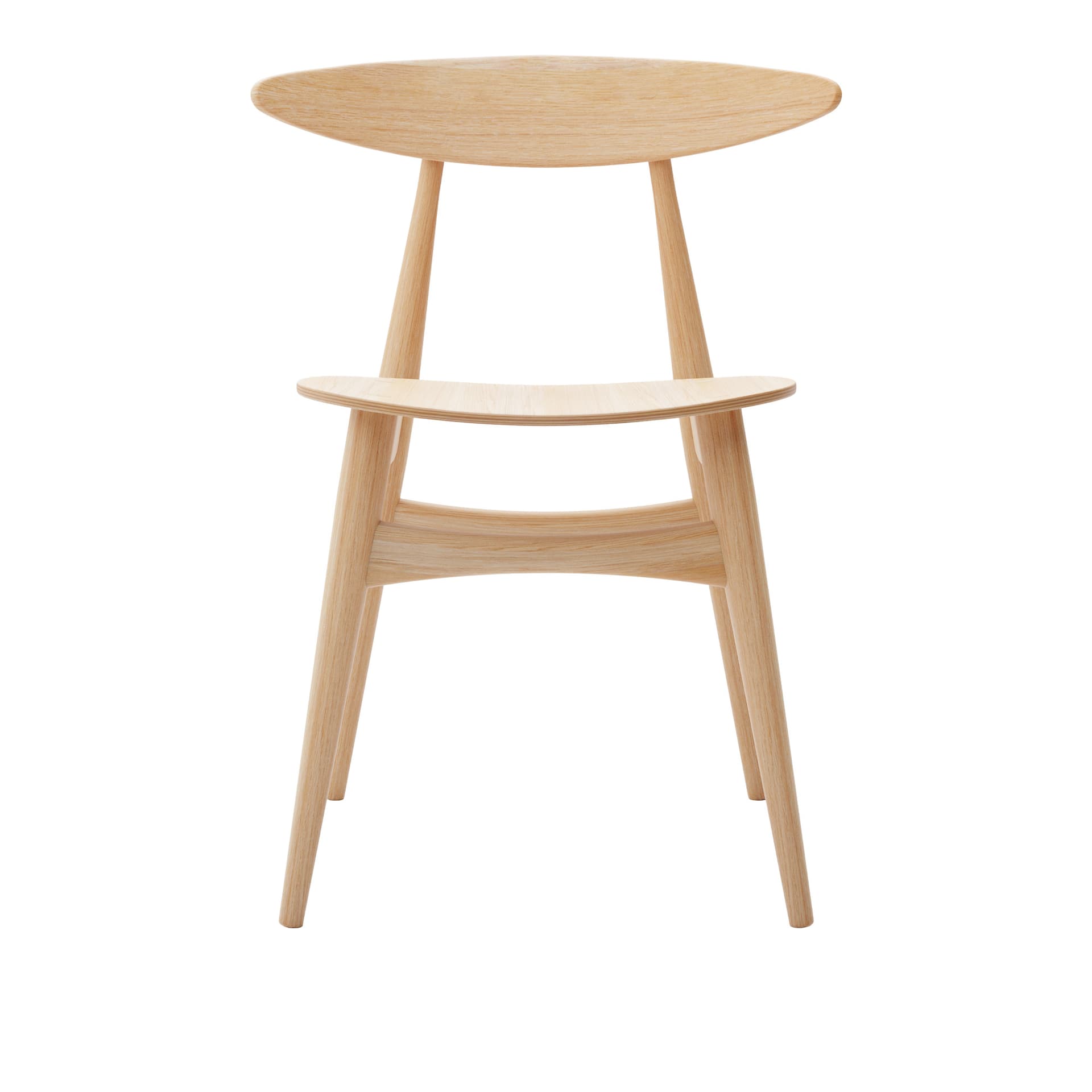 Carl Hansen - CH33T, Oljad Ek - Spisestoler - Hans J. Wegner - Tre farget - Tre