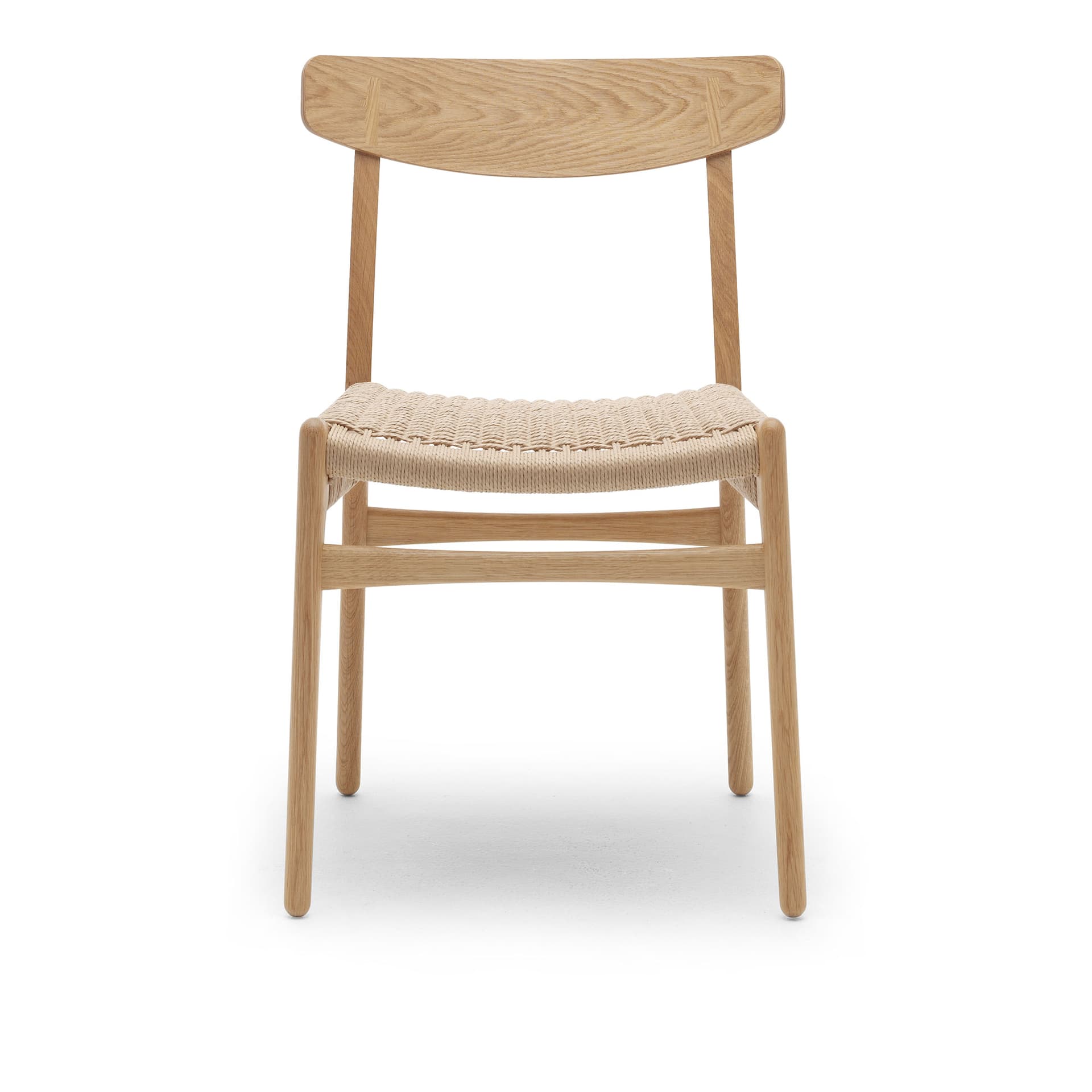 Carl Hansen - CH23, Oljad Ek, Naturflätat papperssnöre - Spisestoler - Hans J. Wegner - Tre farget - Papir/Tre