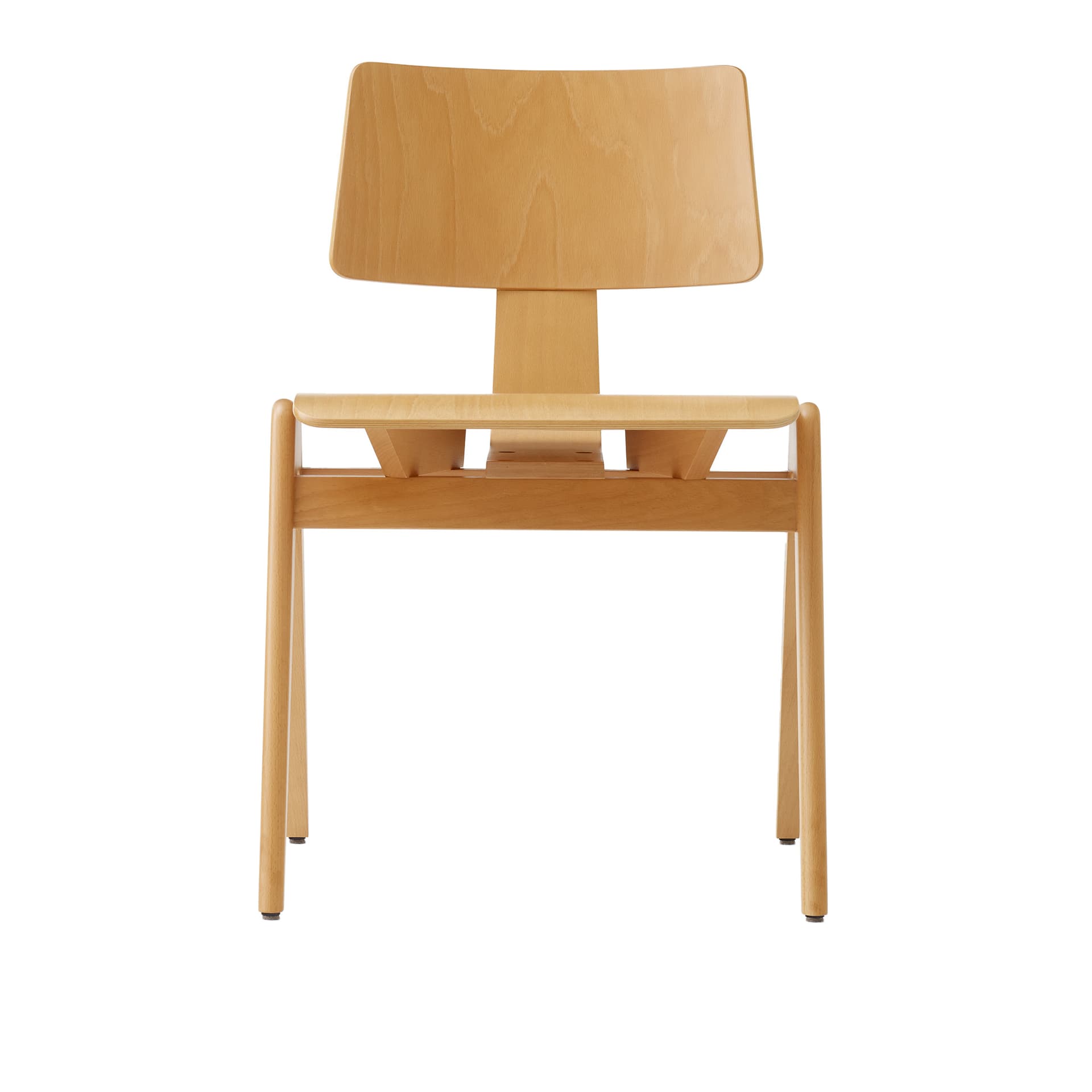 &Tradition - Daystak Side Chair RD1 Beech - Spisestoler - Robin Day - Tre farget - Tre