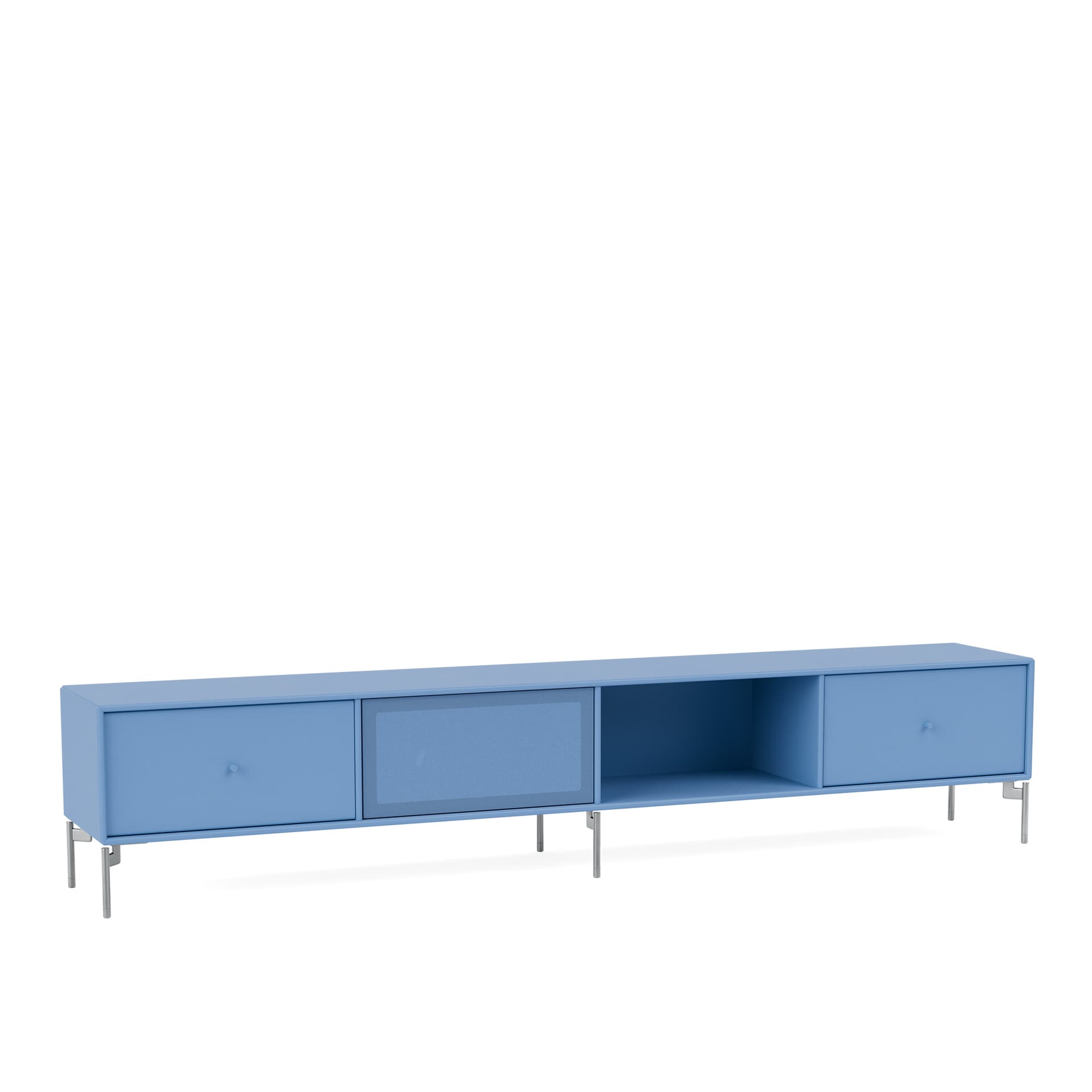 Montana - OCTAVE VII TV Bench, 01-LegsMB126Chrome, 154 Azure - TV-benker - Peter J. Lassen - Blå