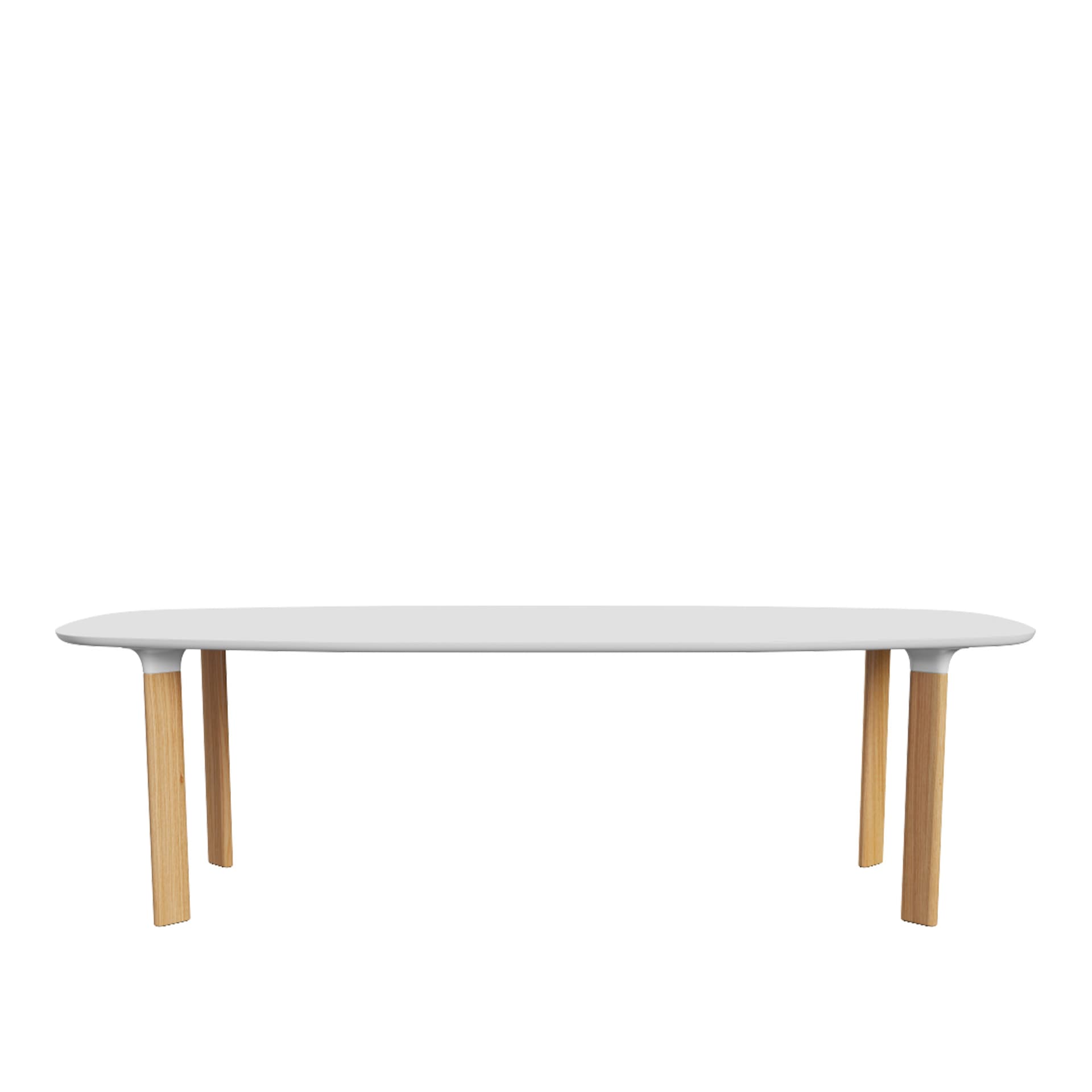 Fritz Hansen - JH83 Analog 105x245 cm, Laminate White, Oak with white details - Spisebord - Jaime Hayón - Tre farget