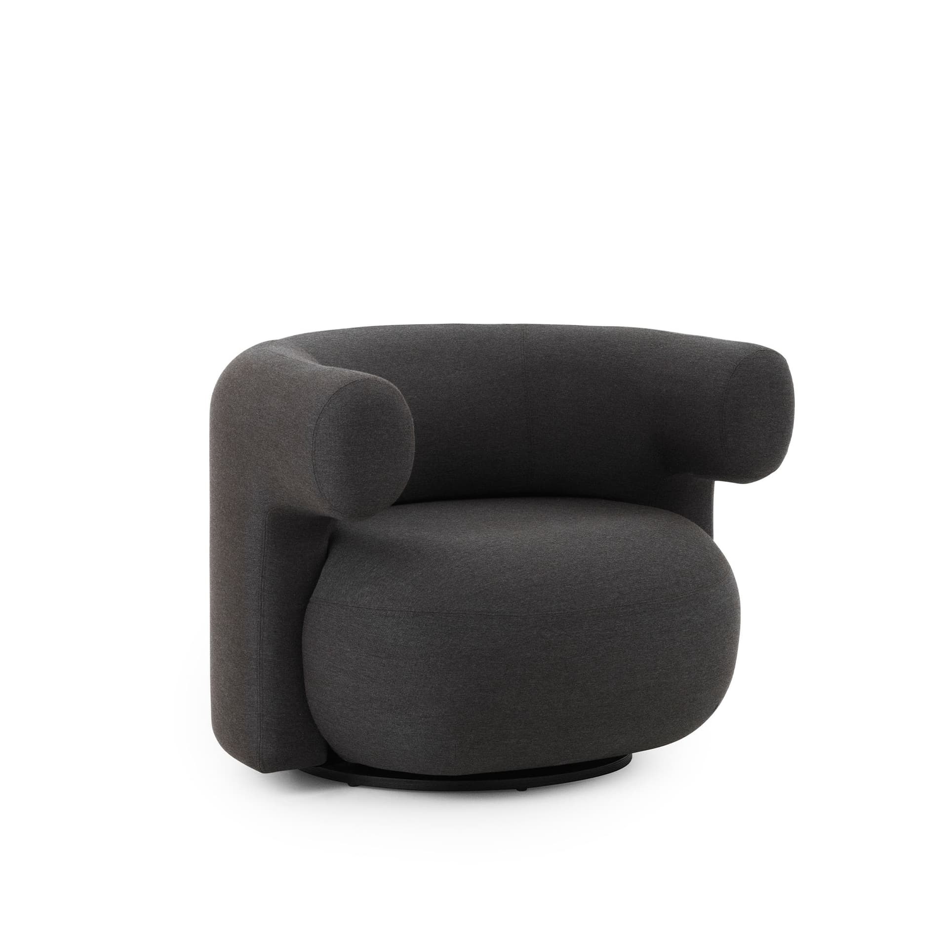 Normann Copenhagen - Burra lounge stol roterbar utomhus Natté - Utendørs lenestoler - Simon Legald - Metall