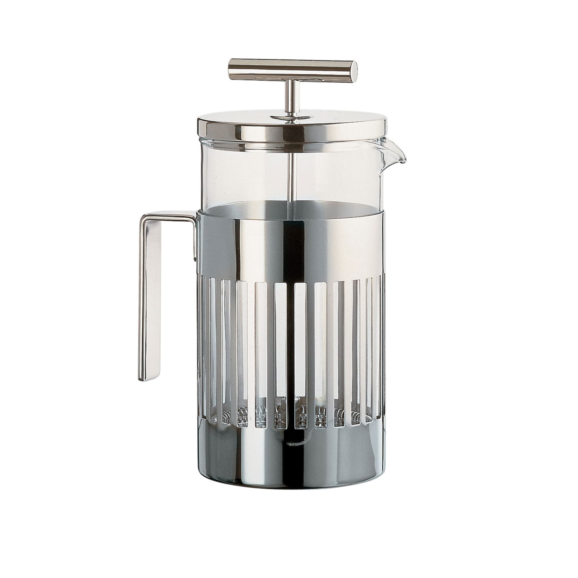Alessi - Press Filter Coffee Maker - Kaffemaskiner & kaffebryggere - Aldo Rossi - Sølv