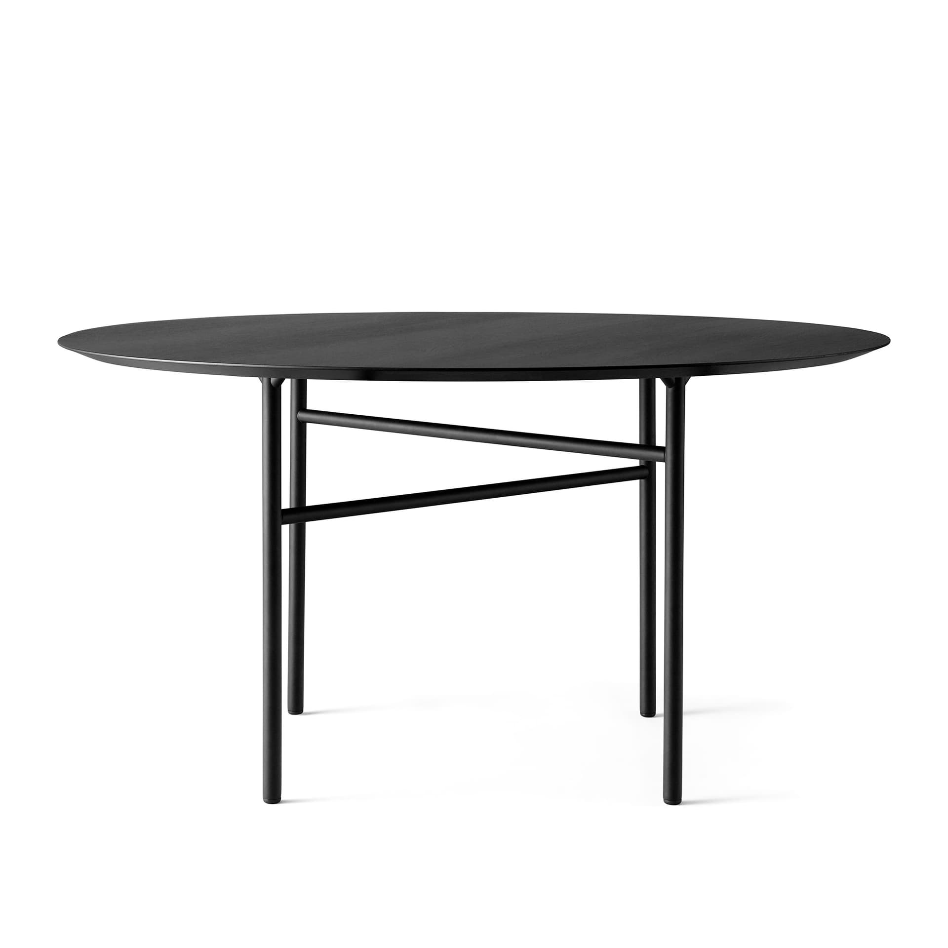 Audo Copenhagen - Snaregade Dining Table Round - Spisebord - Norm Architects - Svart - Metall/Tre