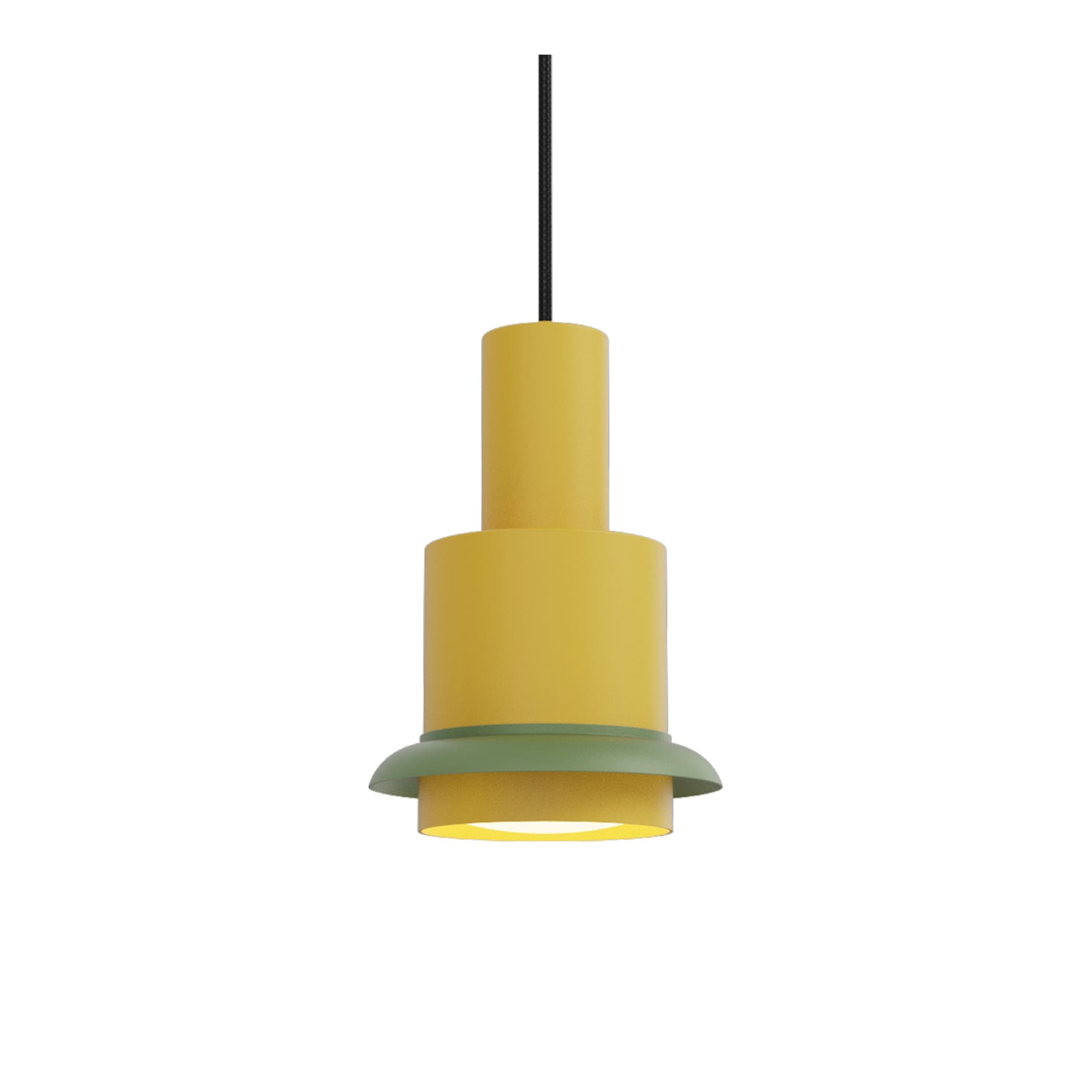 DCW - Chaumont Pendel Ø19xH28 Yellow/Green