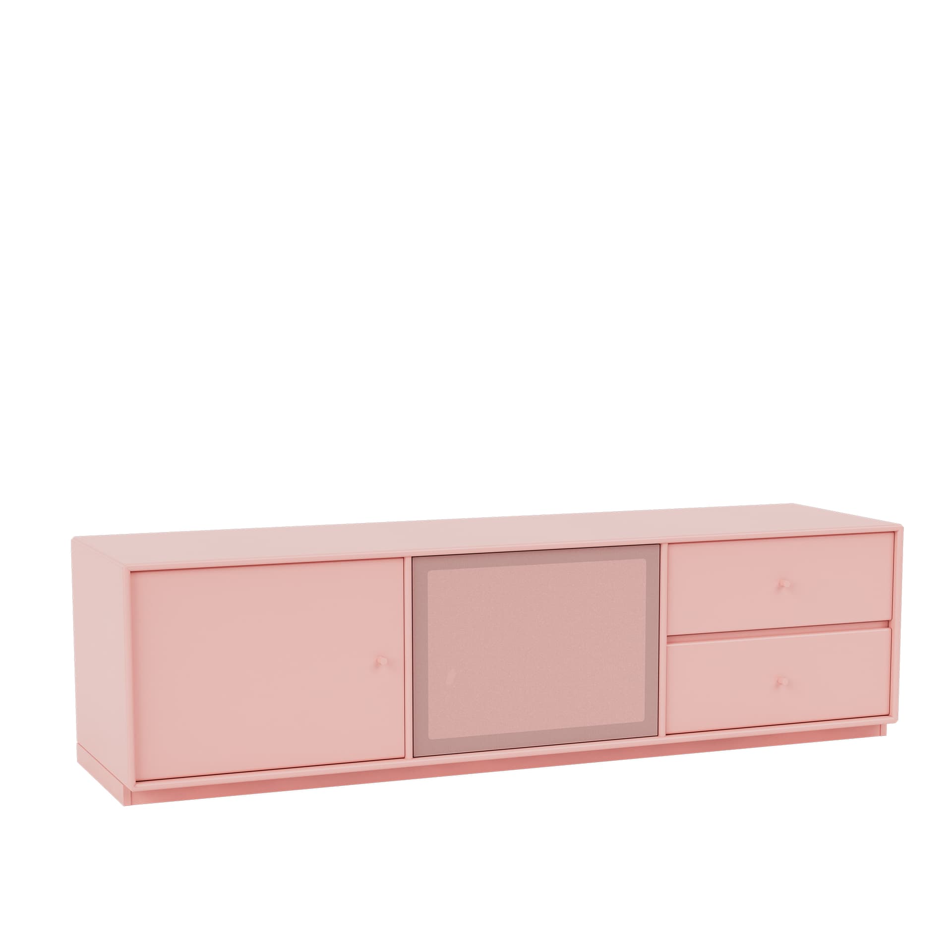 Montana - OCTAVE VI TV Bench, 06-Plinth3cm, 167 Ruby - TV-benker - Peter J. Lassen - Rosa