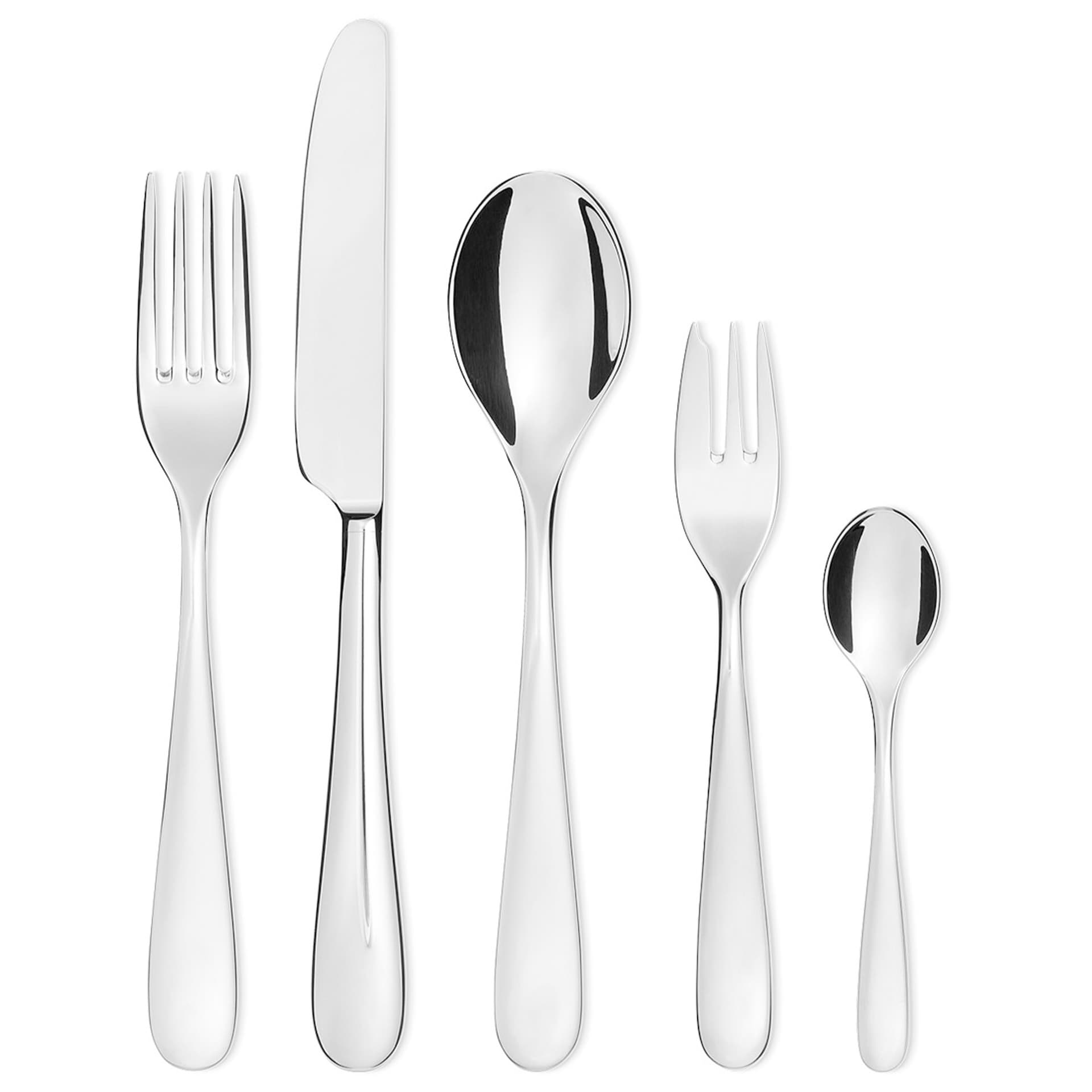 Alessi - Nytt Milano 30-pk bestikksett - Bestikksett - Ettore Sottsass - Metall