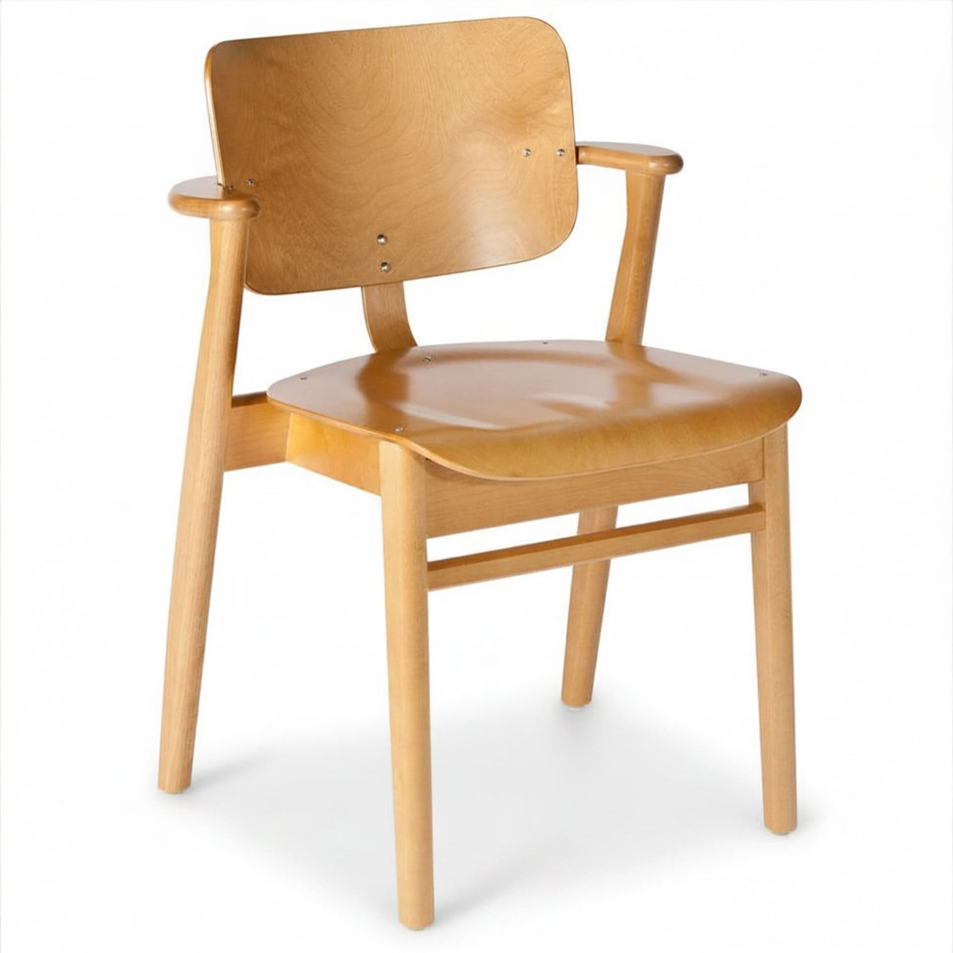 Artek - Domus Chair, Honungsfärgad björk - Spisestoler - Ilmari Tapiovaara - Tre farget - Tre