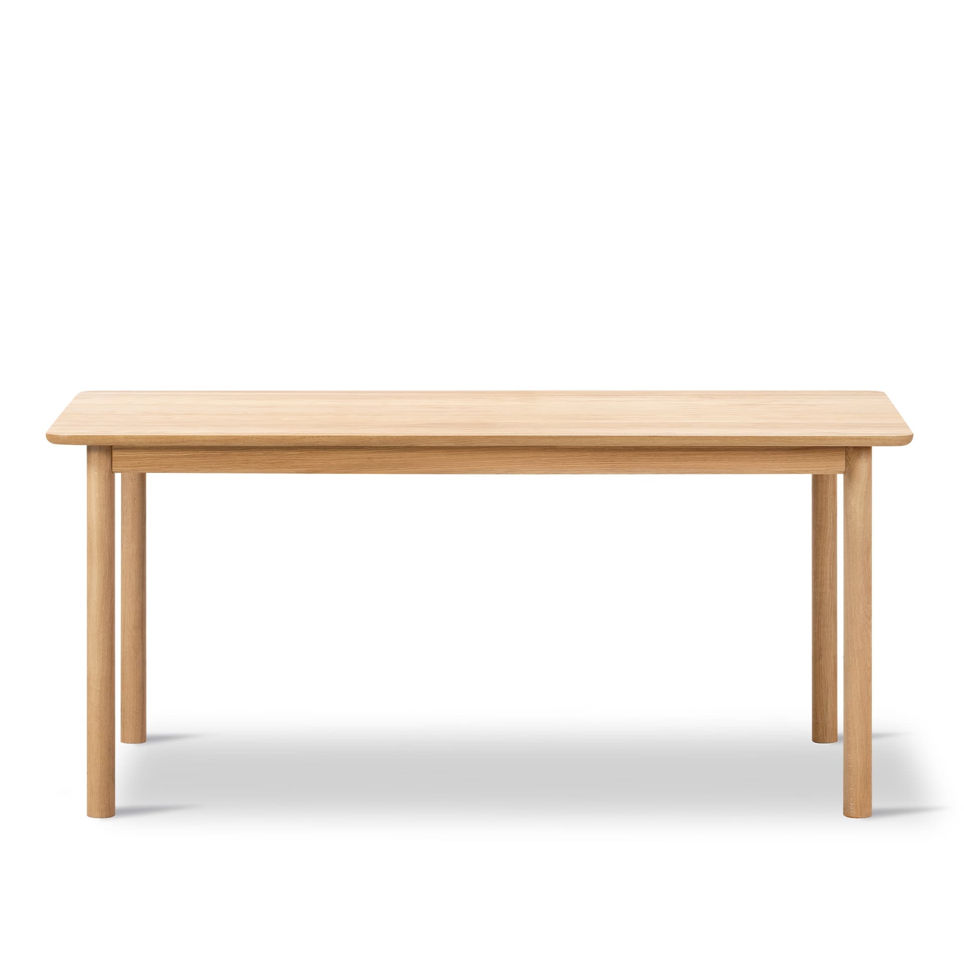 Fredericia Furniture - Plan Wood Table - 4 leg - 160 x 90 cm - height 73 cm - Oak light oil - Rounded edge - Oak light oil - Spisebord - Edward Barber & Jay Osgerby - Tre farget - Tre