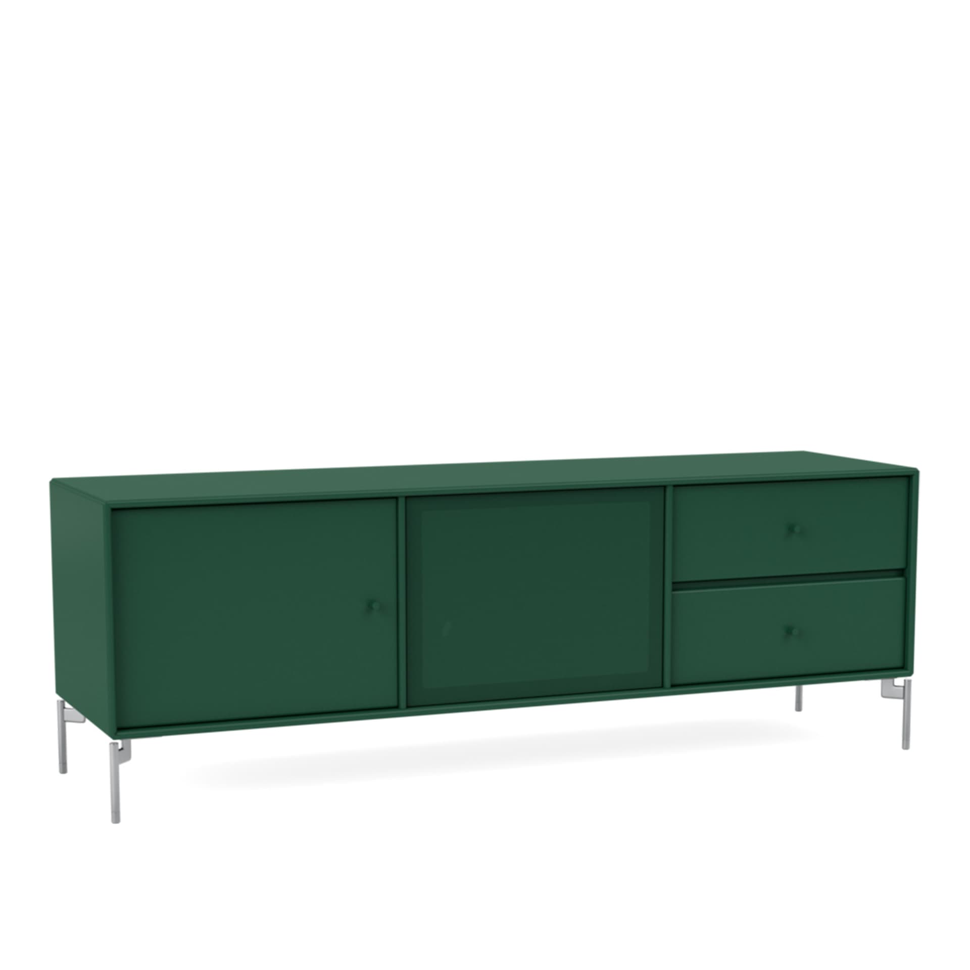 Montana - Octave Vi TV Bench 136-Pine Matt Chrome - TV-benker - Peter J. Lassen - Grønn - Tre