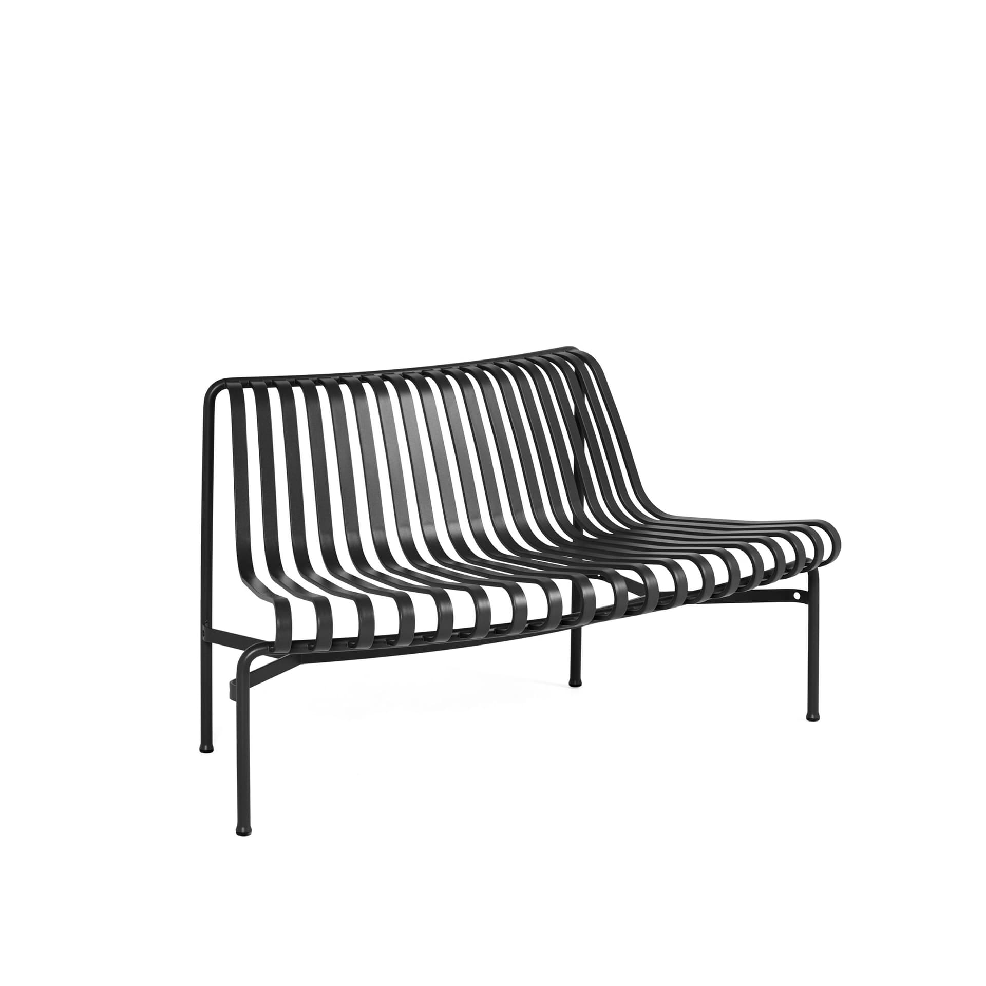 HAY - Palissade Park Dining Bench - Anthracite Out - Hagebenker & sofaer - Ronan & Erwan Bouroullec - Svart