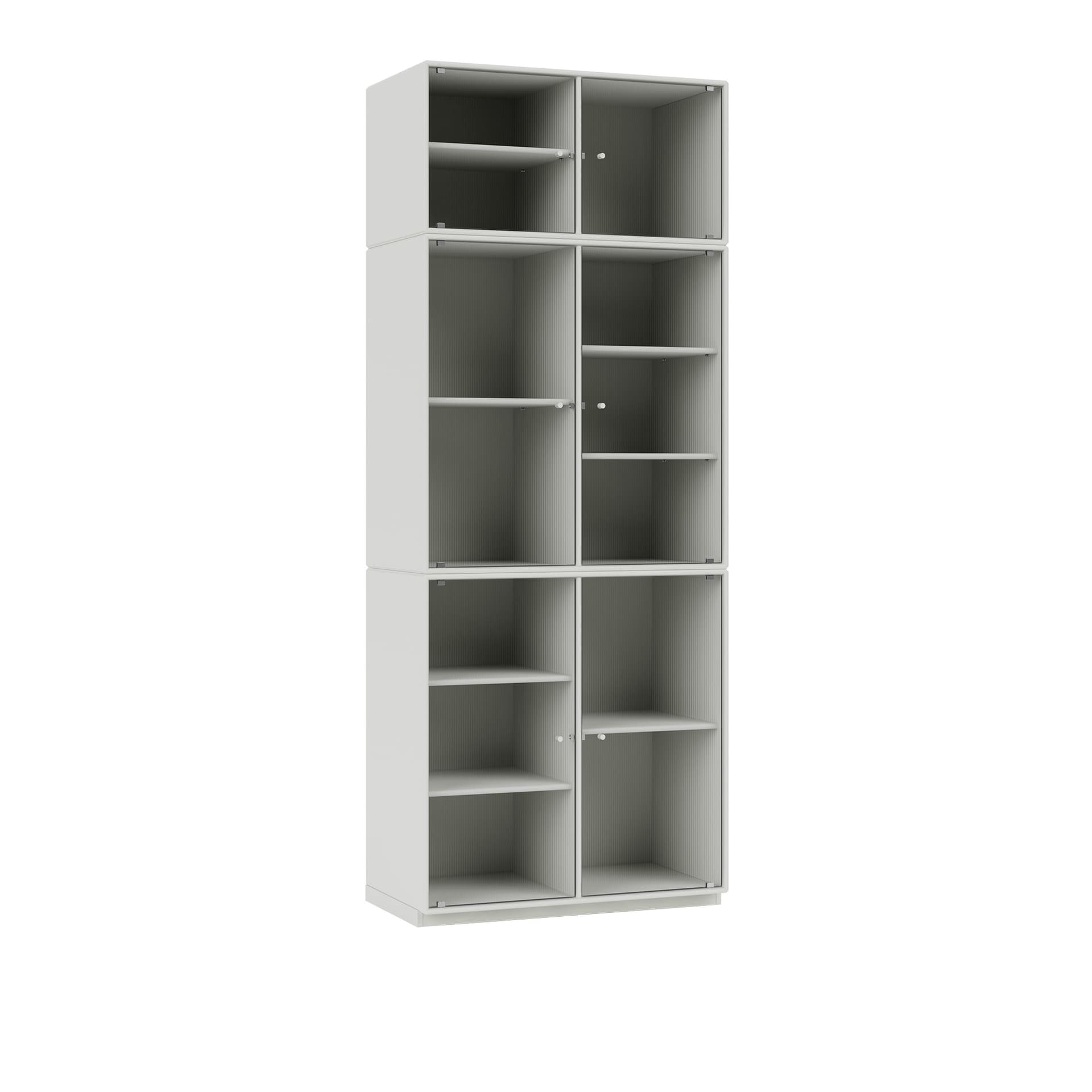 Montana - Ripple Iv – Vitrine Cabinet 09-Nordic 06 Plinth 3 cm - Vitrineskap - Peter J. Lassen - Hvit - Tre