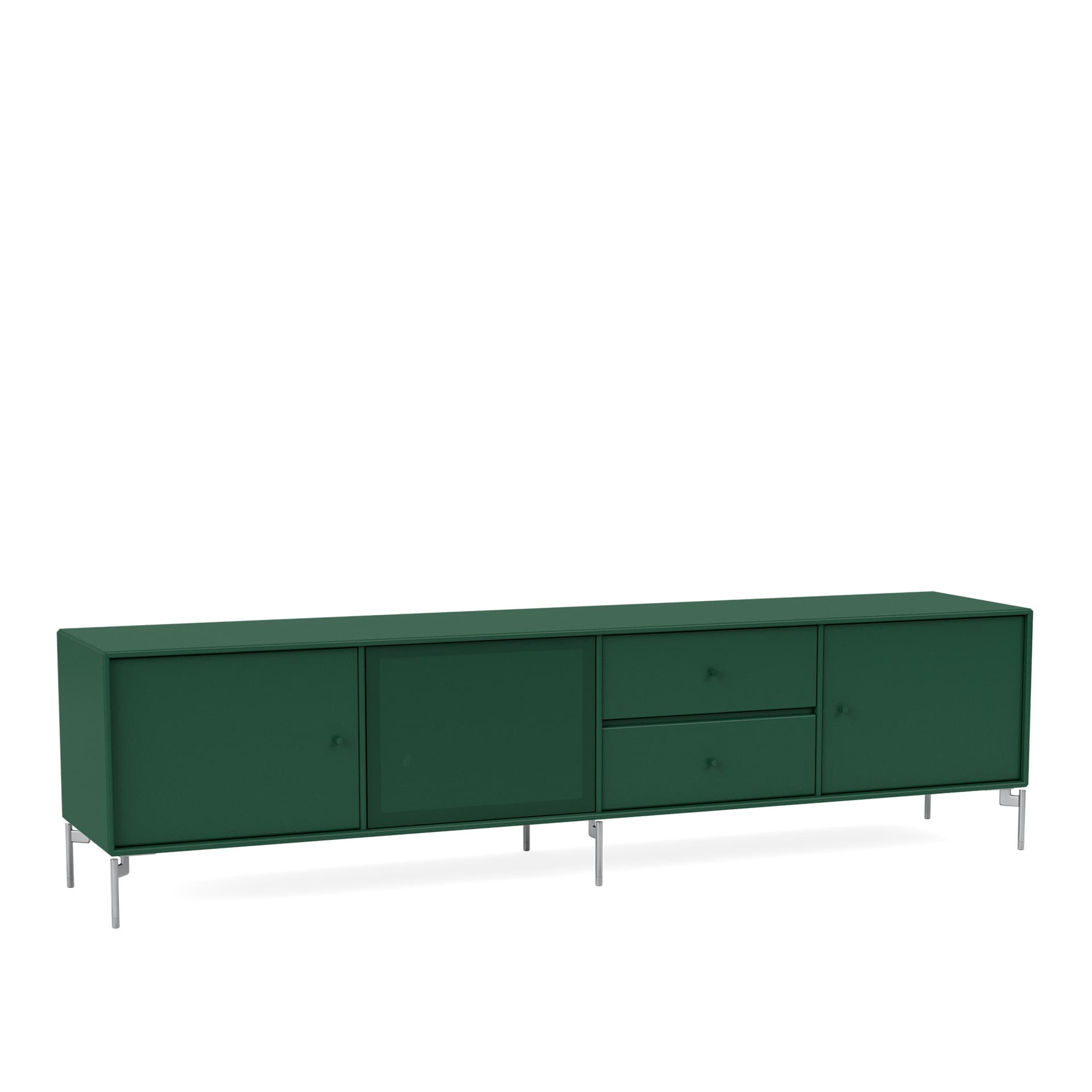 Montana - Octave Viii TV Bench 136-Pine Matt Chrome - TV-benker - Peter J. Lassen - Grønn - Tre