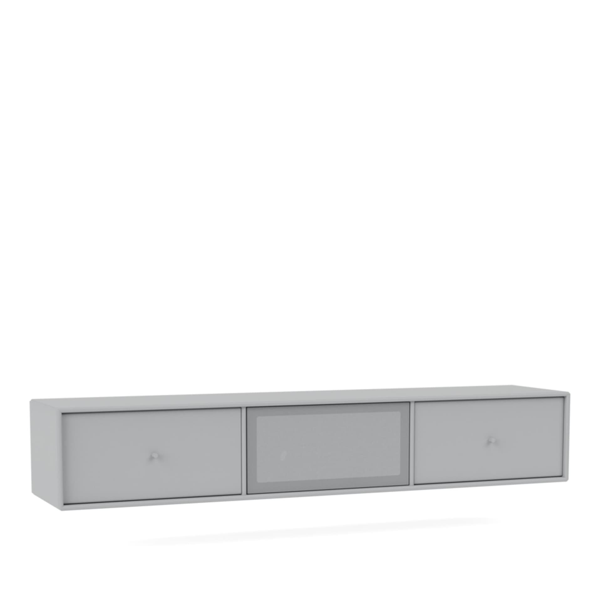 Montana - OCTAVE V TV Bench, 04-Suspensionrails, 02 Fjord - TV-benker - Peter J. Lassen - Grå