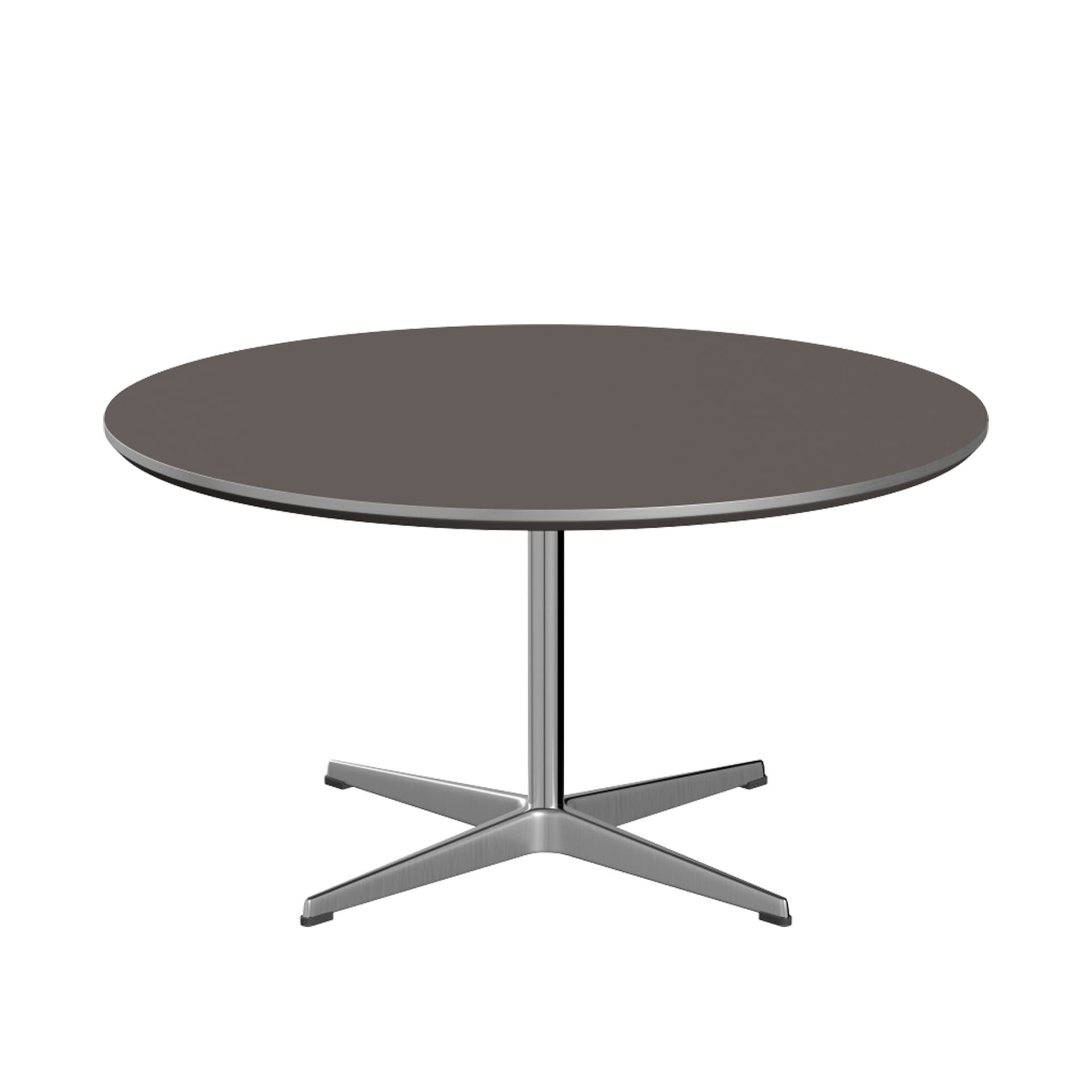 Fritz Hansen - A223 Cirkulär Soffbord, Ø90 cm, Laminat, Grey - Sofabord - Arne Jacobsen,Piet Hein - Grå - Metall/Tre
