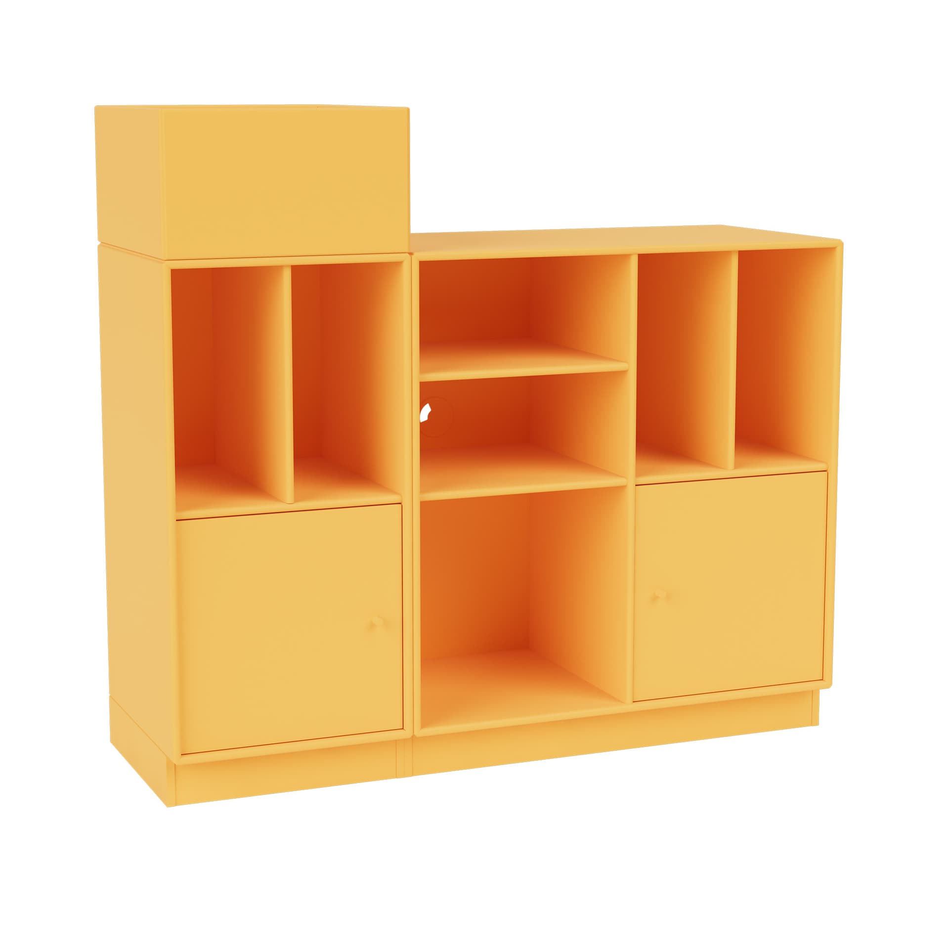 Montana - SPIN III Vinyl Storage, 07-Plinth 7 cm, 166 Acacia - Oppbevaringsskap - Peter J. Lassen - Gul