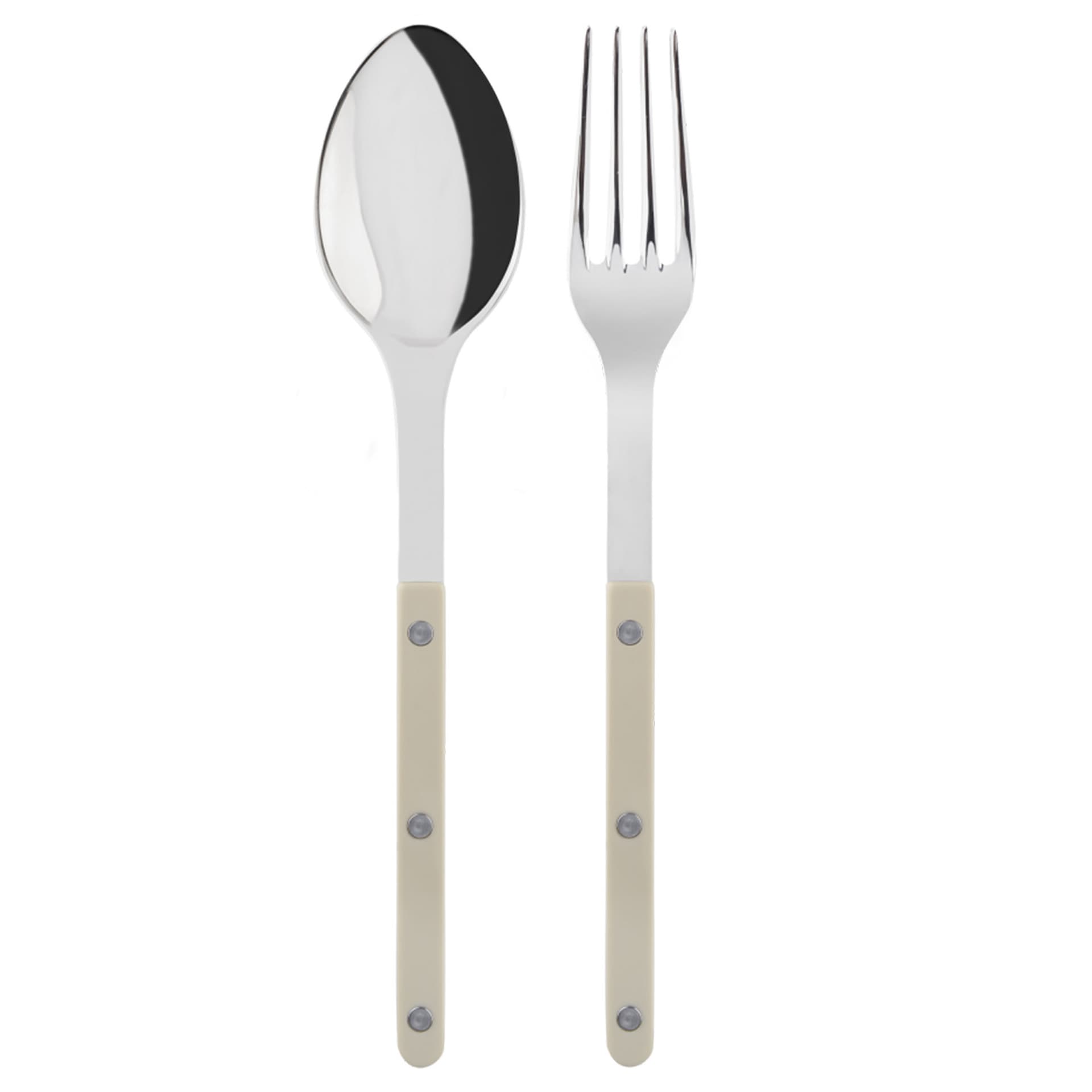 Sabre Paris - Bistrot Serving Set Solid - Light Kaki - Serveringsbestikk
